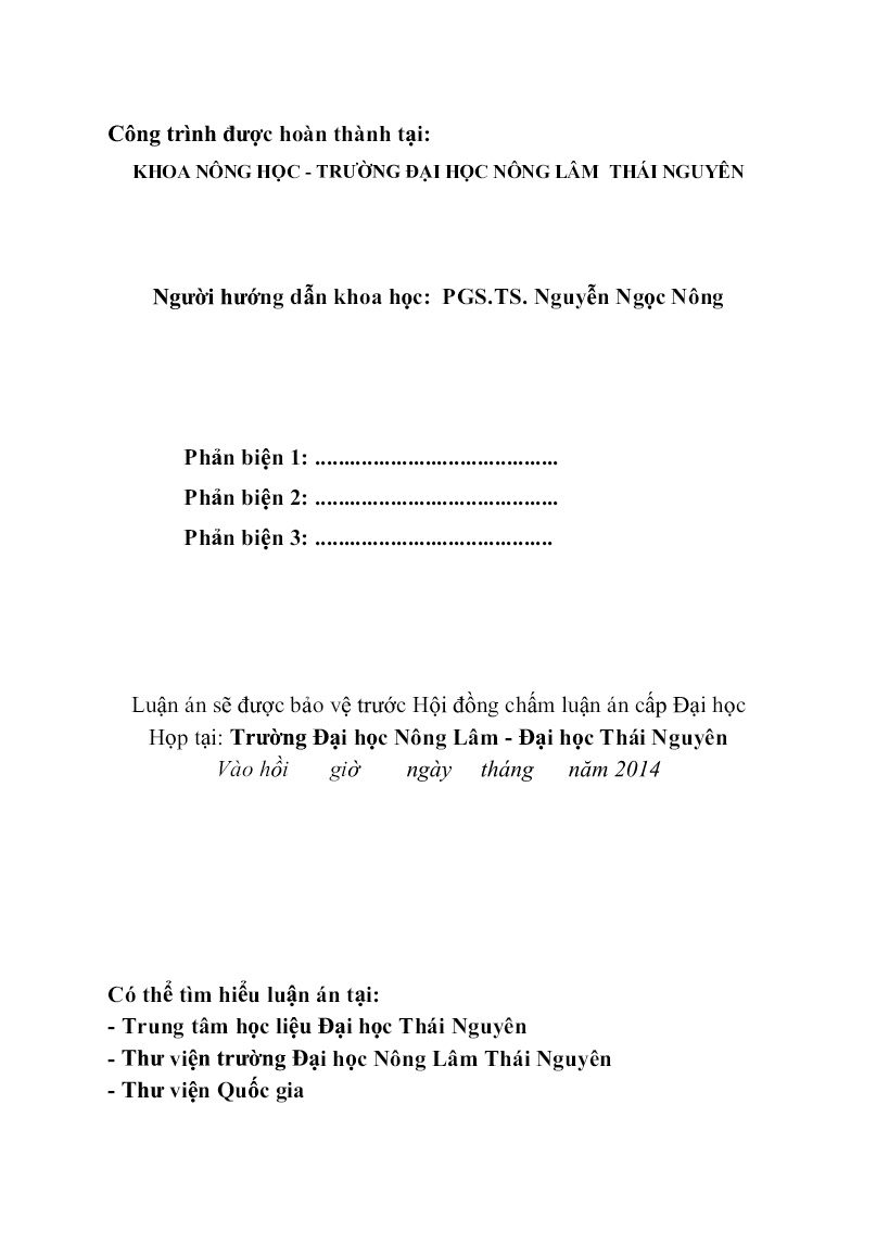 Tóm tắt Luận án Nghiên cứu khả năng sinh trưởng, phát triển của một số giống khoai môn và biện pháp kỹ thuật cho giống có triển vọng tại tỉnh Yên Bái trang 2