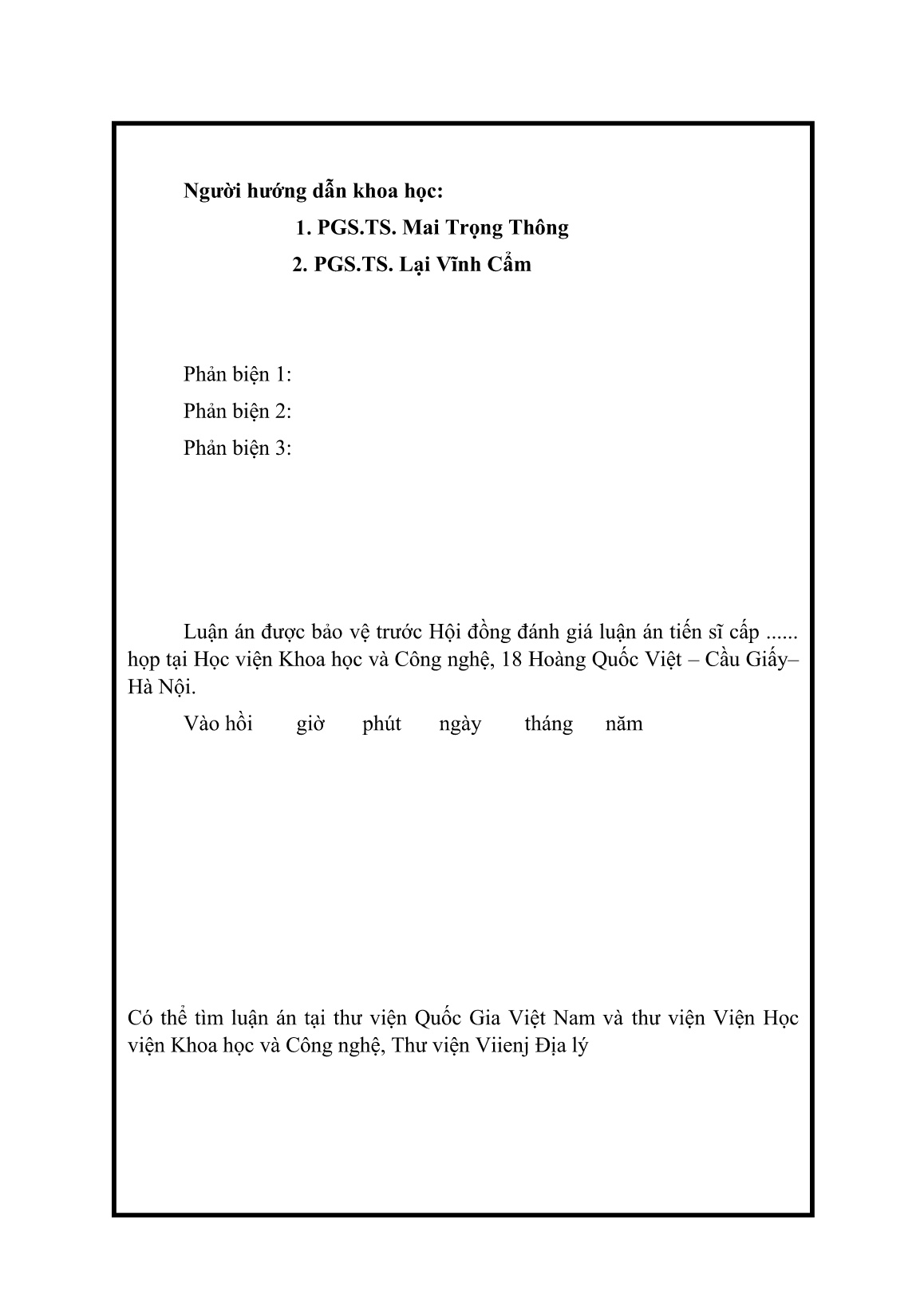 Tóm tắt Luận án Nghiên cứu, đánh giá tác động của biến đổi khí hậu đến sản xuất nông nghiệp ở tỉnh Quảng Nam trang 2