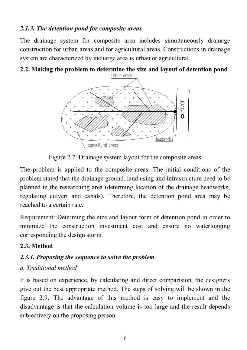 Tóm tắt Luận án The research on determining optimal size and layout of detetion pond for the mixed urban and agricultural basins trang 8 Tóm tắt Luận án The research on determining optimal size and layout of detetion pond for the mixed urban and agricultural basins trang 8