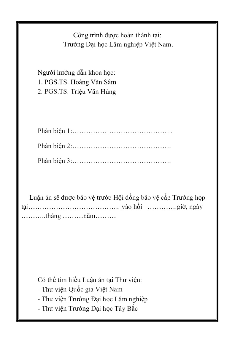 Tóm tắt Luận án Nghiên cứu tính đa dạng thực vật tại khu bảo tồn thiên nhiên Xuân Nha, tỉnh Sơn La trang 2