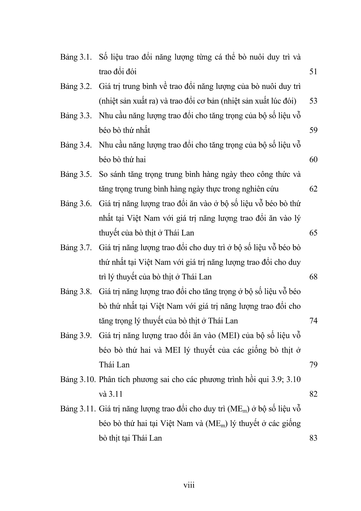Luận án Xác định nhu cầu năng lượng cho duy trì và tăng trọng của bò lai nuôi thịt tại Việt Nam trang 10 Luận án Xác định nhu cầu năng lượng cho duy trì và tăng trọng của bò lai nuôi thịt tại Việt Nam trang 10