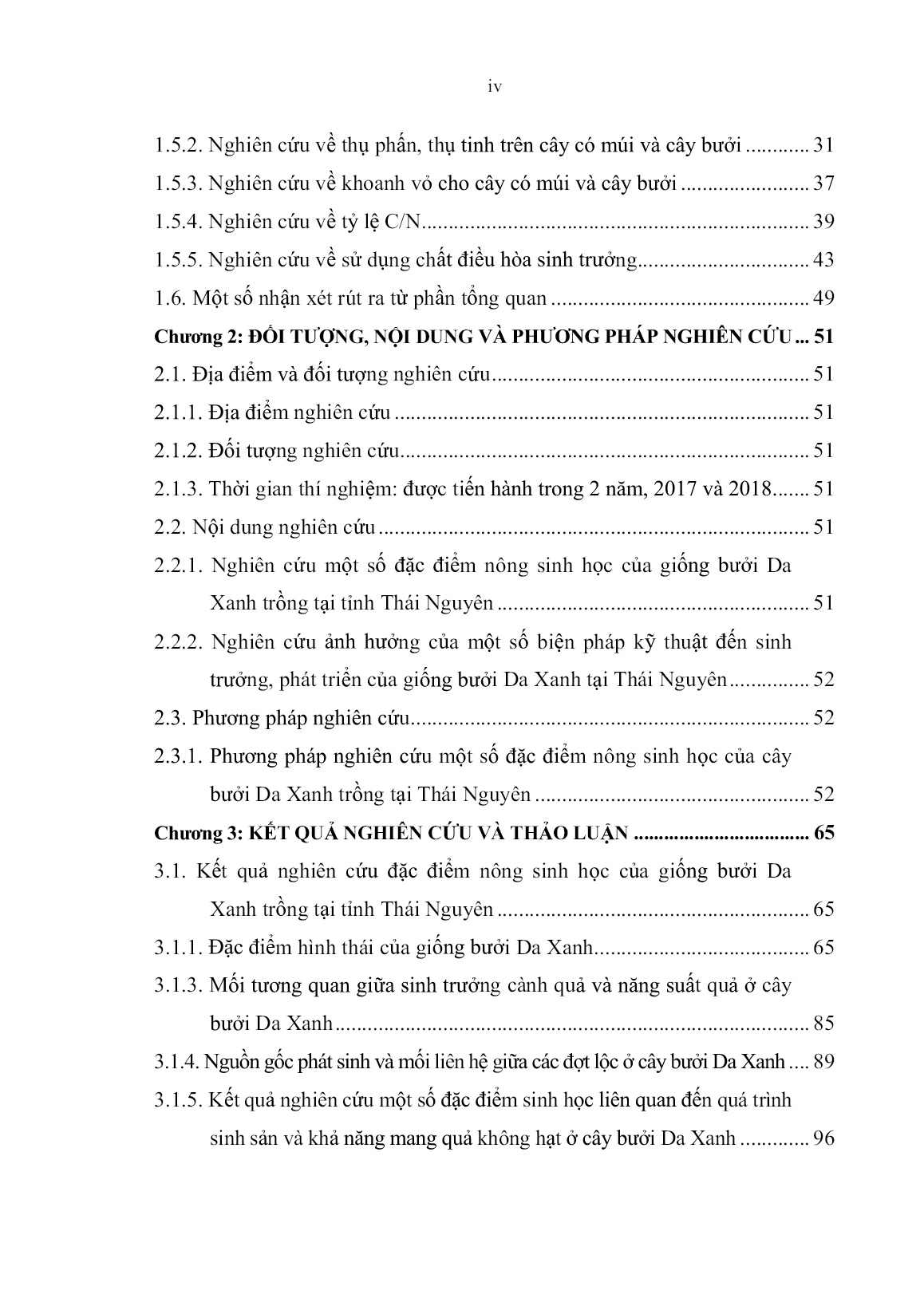Luận án Nghiên cứu đặc điểm nông sinh học và biện pháp kỹ thuật nâng cao năng suất, chất lượng bưởi da xanh tại Thái Nguyên trang 6 Luận án Nghiên cứu đặc điểm nông sinh học và biện pháp kỹ thuật nâng cao năng suất, chất lượng bưởi da xanh tại Thái Nguyên trang 6