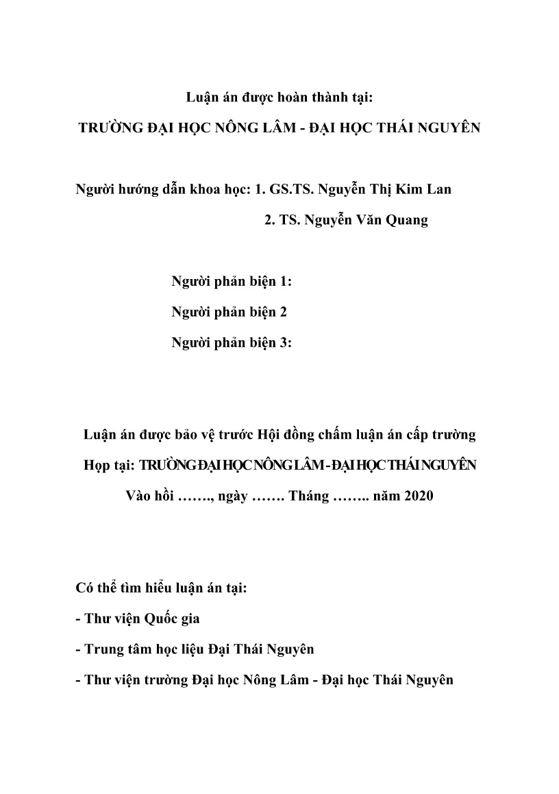 Tóm tắt Luận án Nghiên cứu nhiễm giun tròn đường tiêu hóa, bệnh giun lươn (strongyloidosis) trên lợn tại tỉnh Bắc Giang và biện pháp phòng trị trang 2