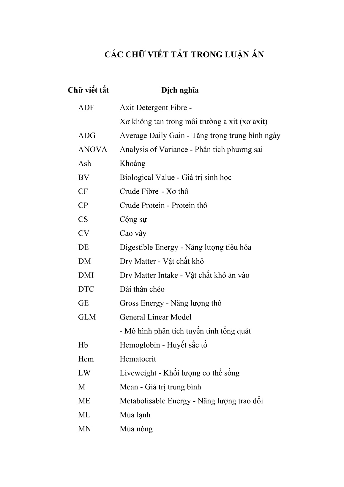 Luận án Đánh giá khả năng thích ứng của giống cừu Phan Rang nuôi ở Thừa Thiên Huế trang 6