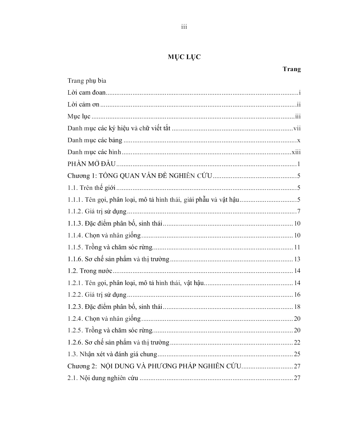 Luận án Nghiên cứu các biện pháp kỹ thuật gây trồng và phát triển cây mắc khén (Zanthoxylum rhetsa (Roxb.) DC)) tại Sơn La trang 5