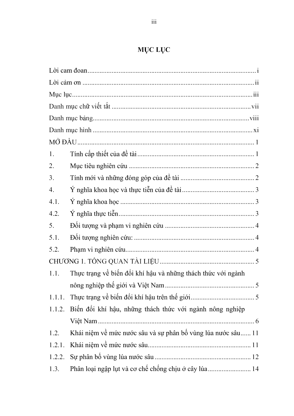 Luận án Nghiên cứu và phát triển giống lúa Khang Dân 18 chịu ngập ứng phó với biến đổi khí hậu tại các tỉnh phía Bắc trang 5 Luận án Nghiên cứu và phát triển giống lúa Khang Dân 18 chịu ngập ứng phó với biến đổi khí hậu tại các tỉnh phía Bắc trang 5