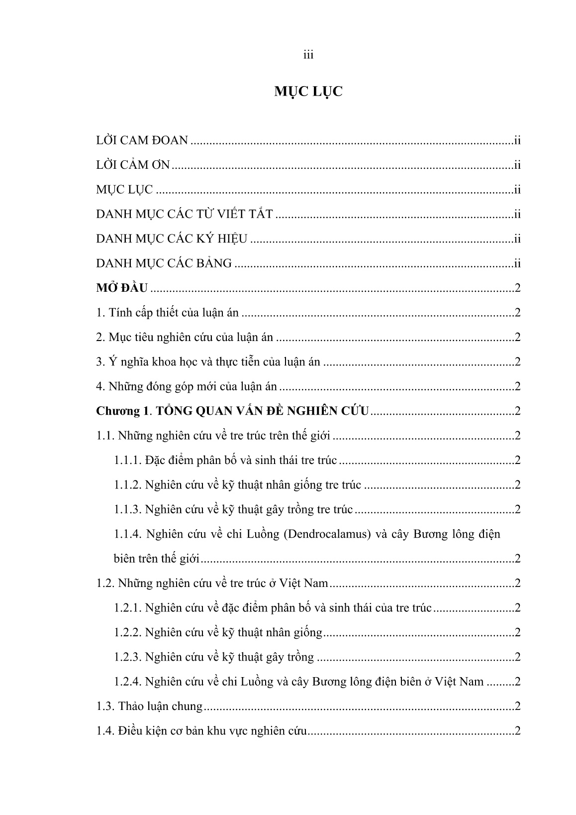 Luận án Nghiên cứu đặc điểm sinh học và kỹ thuật gây trồng bương lông Điện Biên (dendrocalamus giganteus munro) tại một số tỉnh miền núi phía Bắc trang 5 Luận án Nghiên cứu đặc điểm sinh học và kỹ thuật gây trồng bương lông Điện Biên (dendrocalamus giganteus munro) tại một số tỉnh miền núi phía Bắc trang 5