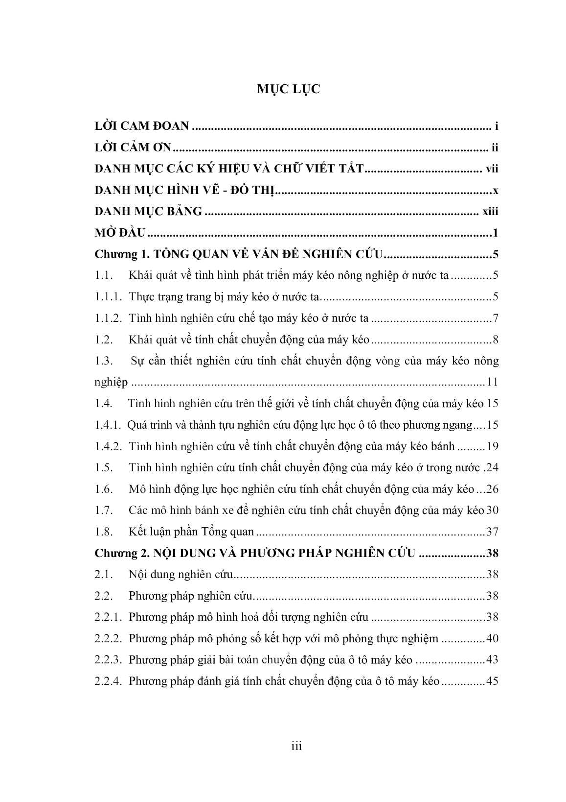 Luận án Nghiên cứu ảnh hưởng của một số yếu tố sử dụng và kết cấu đến tính chất chuyển động vòng của máy kéo bánh dùng trong nông nghiệp trang 5 Luận án Nghiên cứu ảnh hưởng của một số yếu tố sử dụng và kết cấu đến tính chất chuyển động vòng của máy kéo bánh dùng trong nông nghiệp trang 5