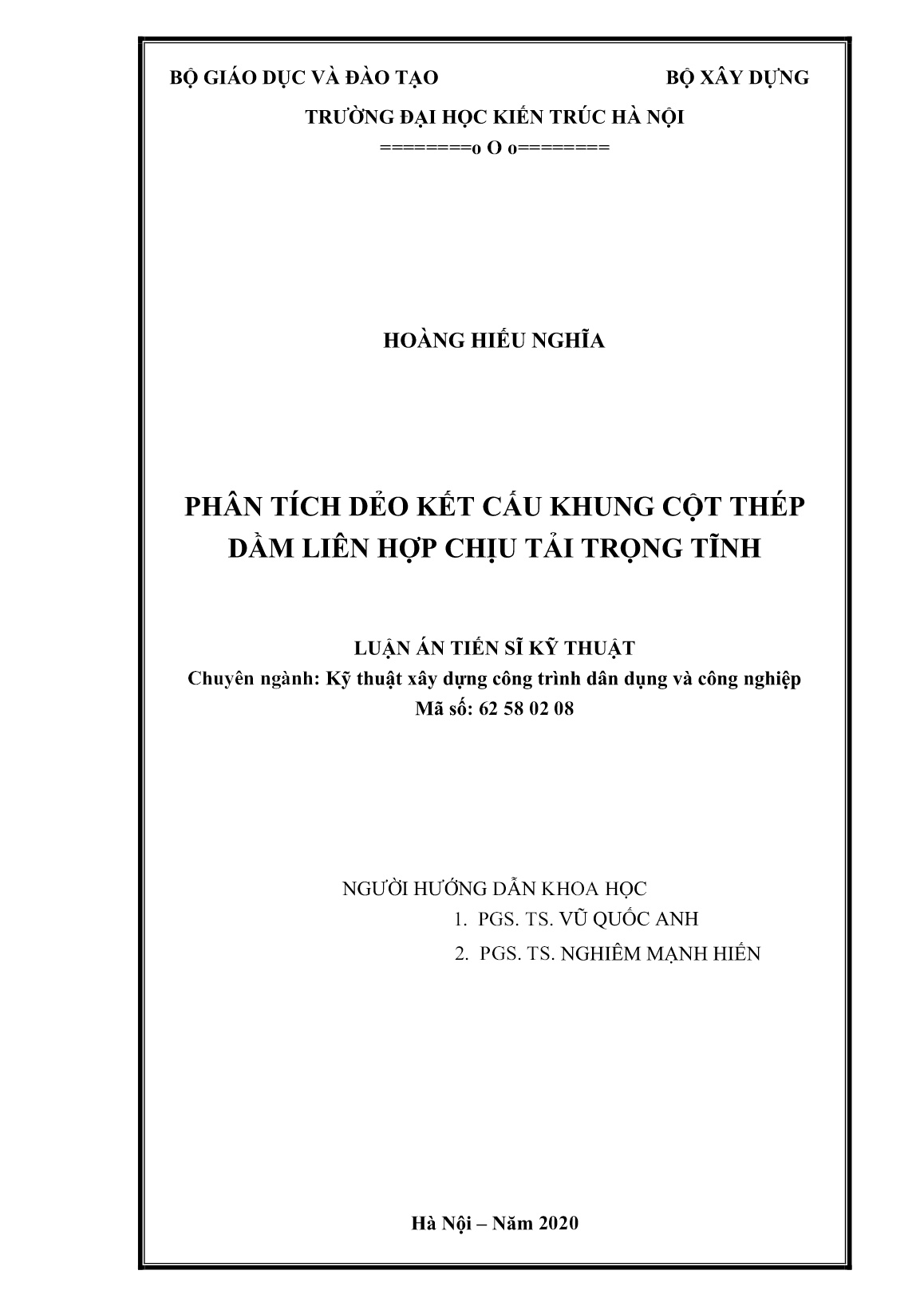 Luận án Phân tích dẻo kết cấu khung cột thép dầm liên hợp chịu tải trọng tĩnh trang 2 Luận án Phân tích dẻo kết cấu khung cột thép dầm liên hợp chịu tải trọng tĩnh trang 2