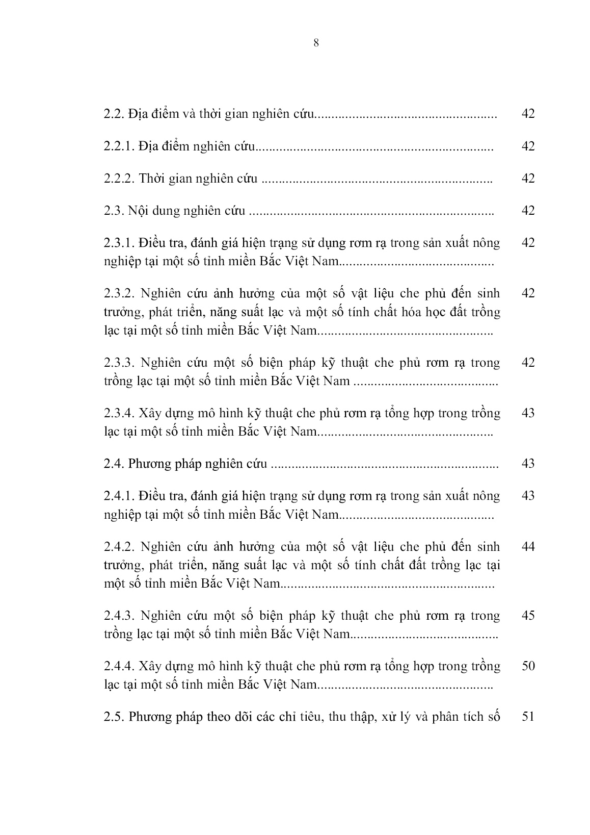Luận án Nghiên cứu kỹ thuật che phủ rơm rạ trong trồng lạc tại một số tỉnh miền Bắc Việt Nam trang 8 Luận án Nghiên cứu kỹ thuật che phủ rơm rạ trong trồng lạc tại một số tỉnh miền Bắc Việt Nam trang 8