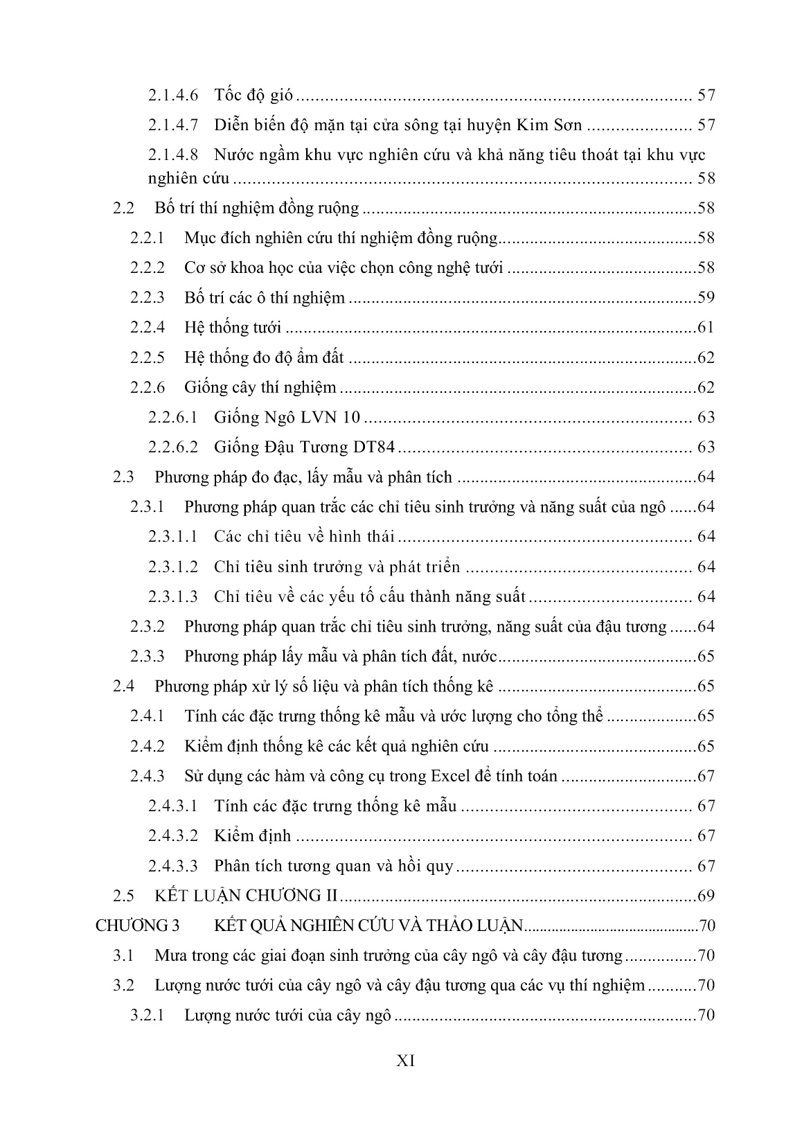 Luận án Nghiên cứu sử dụng nước lợ để tưới cho cây trồng vùng ven biển trang 7