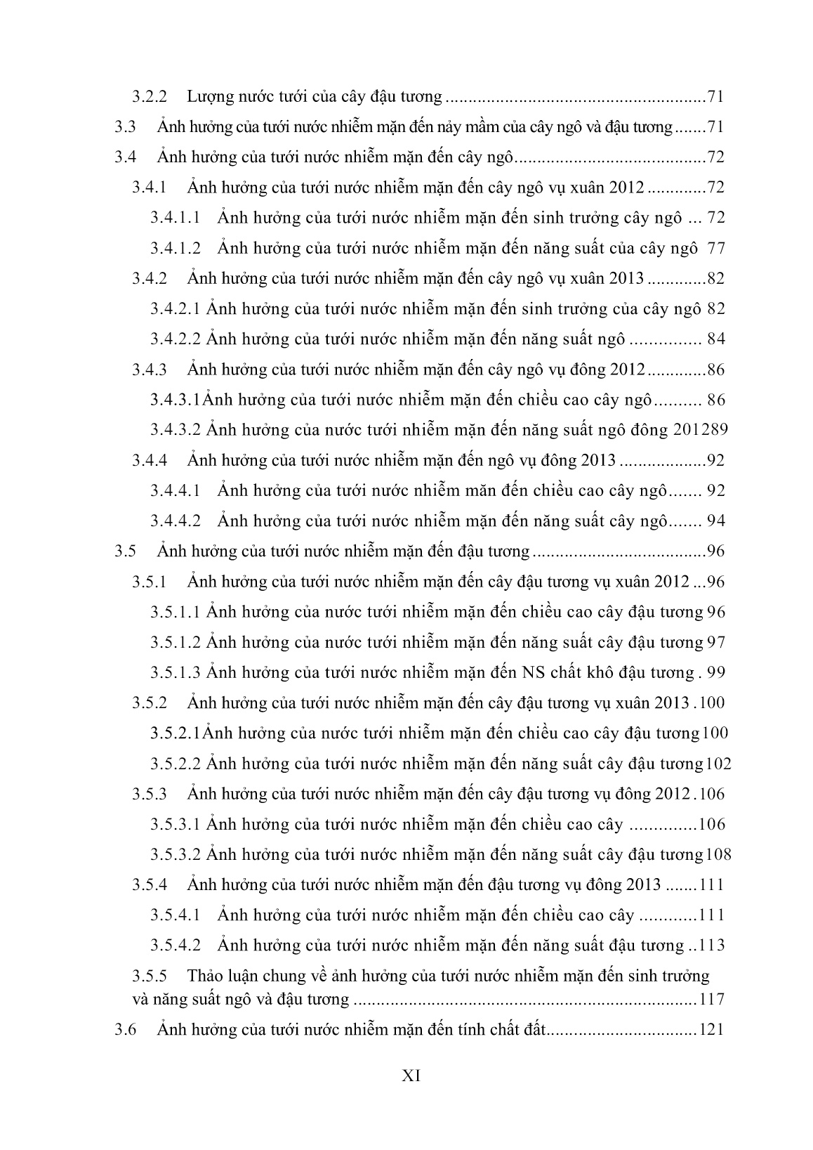 Luận án Nghiên cứu sử dụng nước lợ để tưới cho cây trồng vùng ven biển trang 8