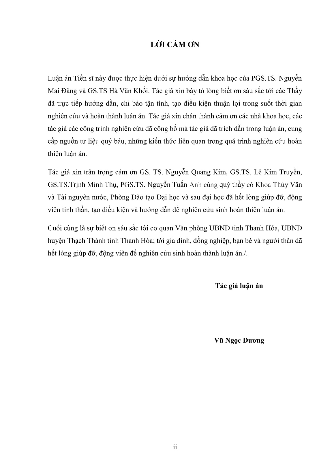 Luận án Nghiên cứu chế độ vận hành thích nghi hồ chứa nước cửa đạt trong mùa kiệt phục vụ phát triển kinh tế - xã hội tỉnh Thanh Hóa trang 4