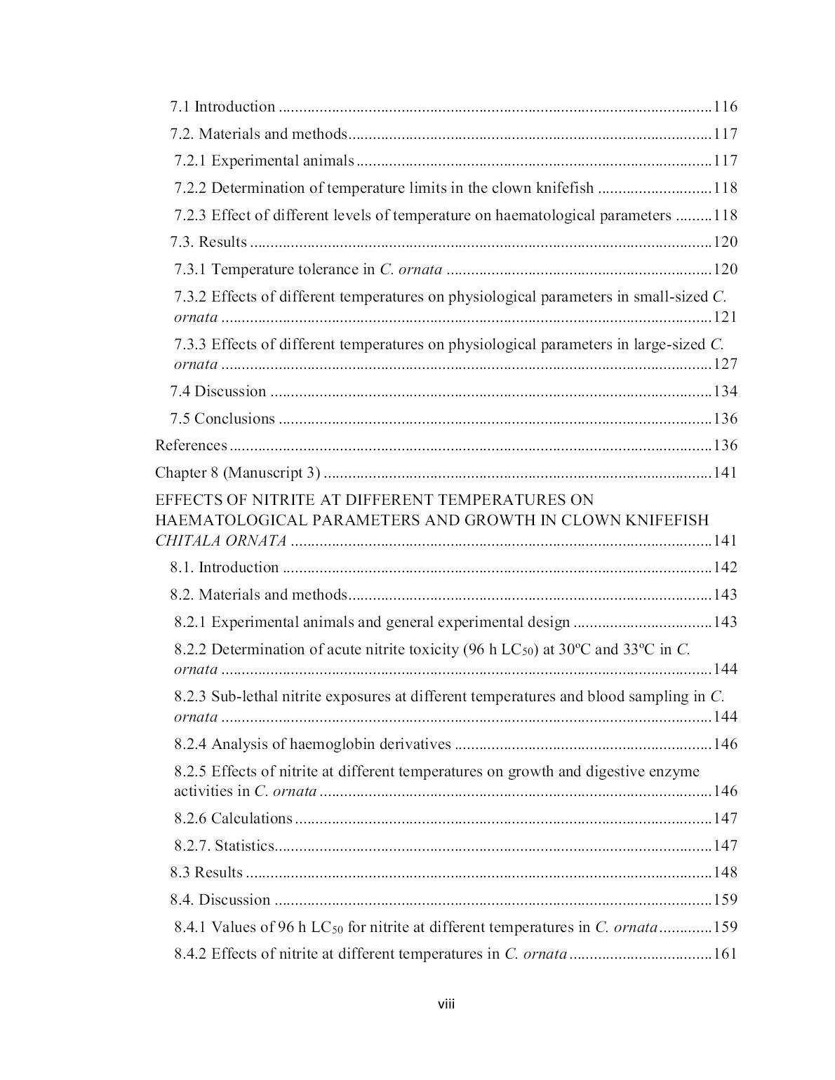 Luận án Effects of nitrite, temperature and hypercapnia on physiological processes and growth in clown knifefish (chitala ornata, gray 1831) trang 10