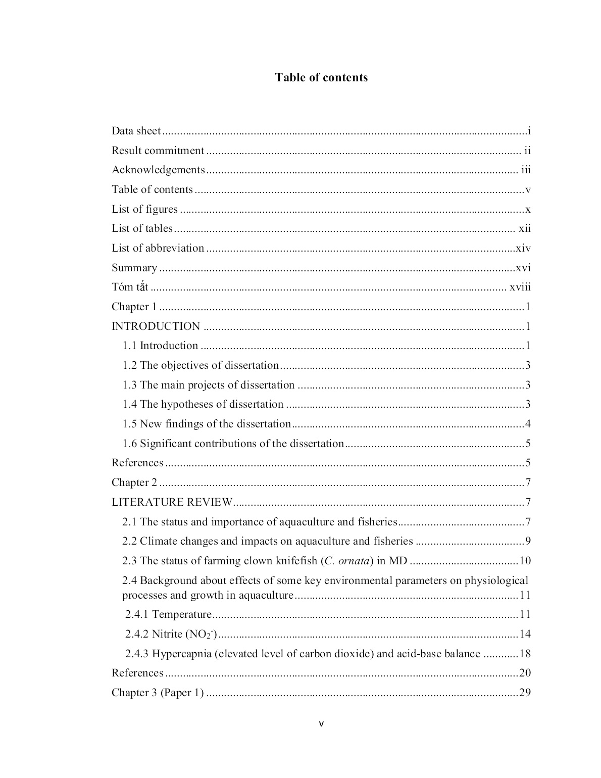 Luận án Effects of nitrite, temperature and hypercapnia on physiological processes and growth in clown knifefish (chitala ornata, gray 1831) trang 7