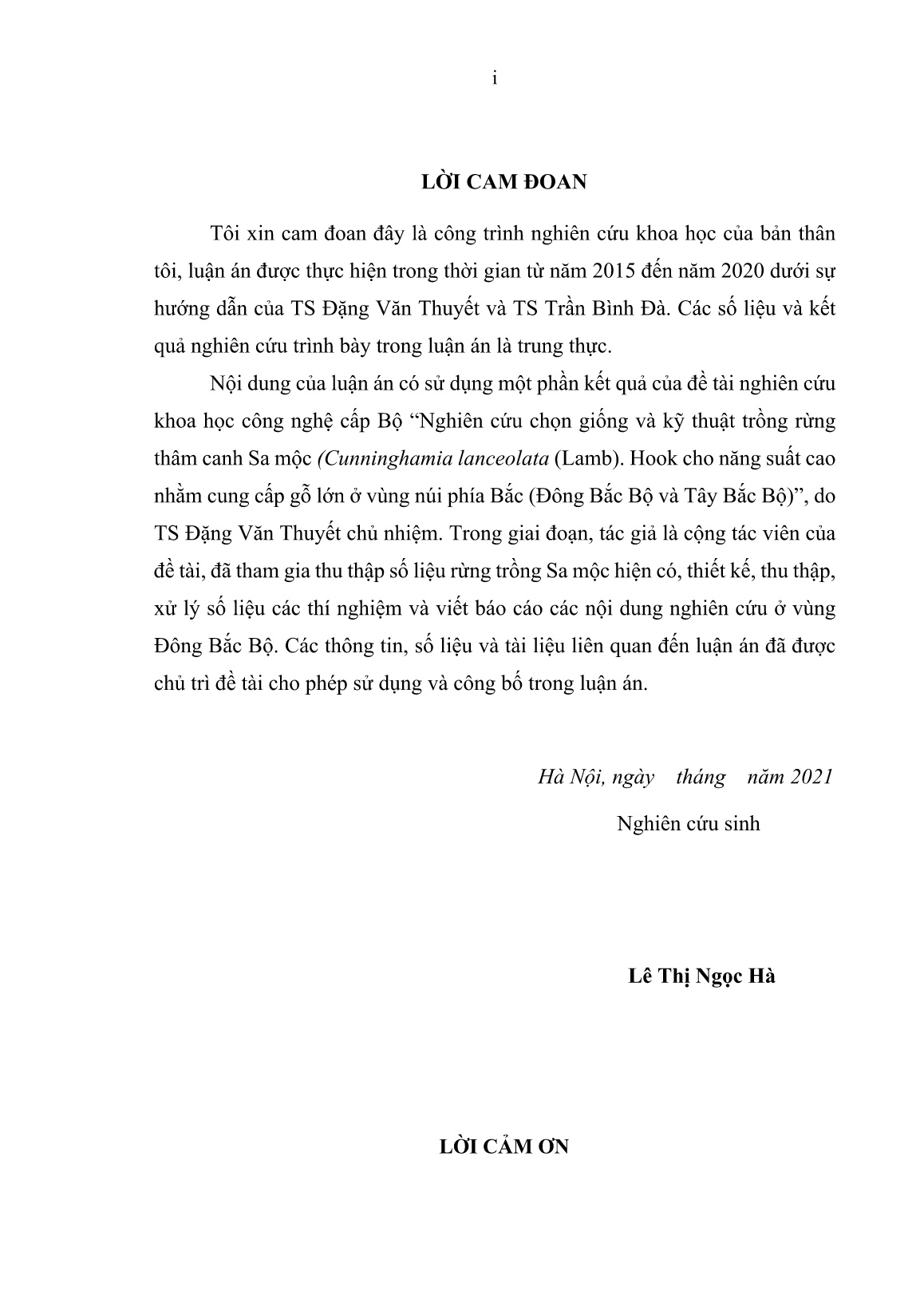 Luận án Nghiên cứu một số cơ sở khoa học trồng rừng thâm canh sa mộc (cunninghamia lanceolata (lamb.) hook) ở vùng Đông Bắc Bộ trang 3 Luận án Nghiên cứu một số cơ sở khoa học trồng rừng thâm canh sa mộc (cunninghamia lanceolata (lamb.) hook) ở vùng Đông Bắc Bộ trang 3