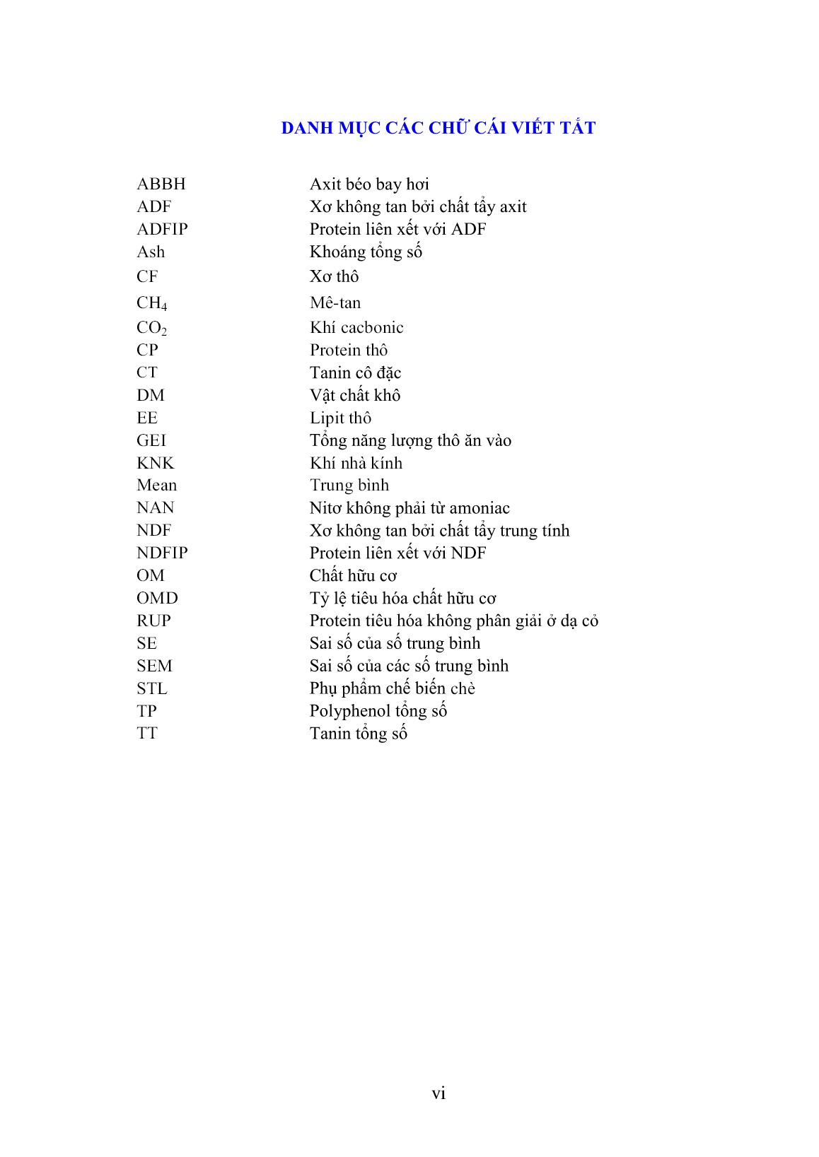 Luận án Sử dụng phụ phẩm chế biến chè bổ sung tanin trong khẩu phần nuôi bò thịt nhằm giảm phát thải khí Mê-tan trang 8