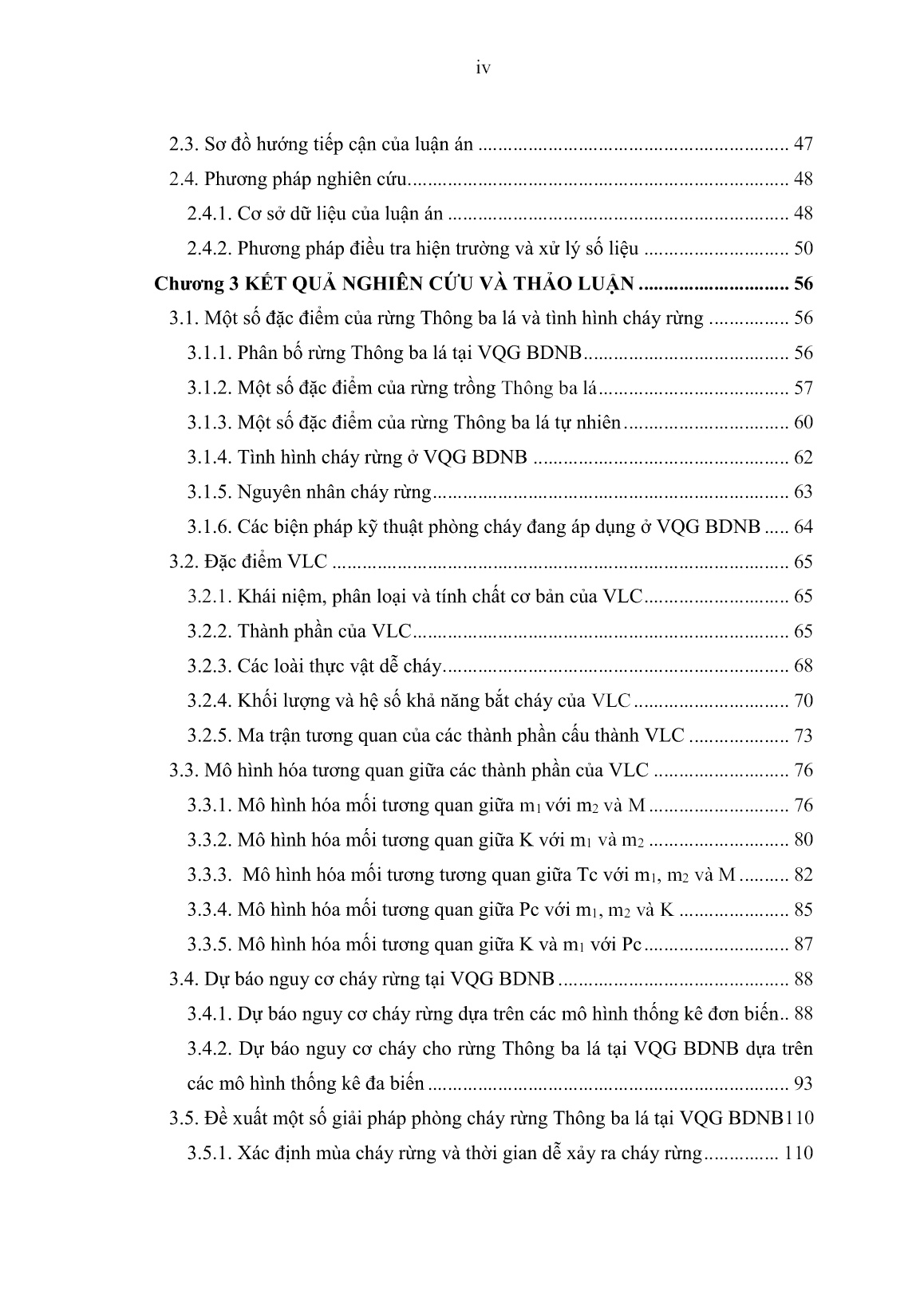 Luận án Nghiên cứu đề xuất giải pháp phòng cháy cho rừng thông ba lá (Pinus Kesiya) tại vườn quốc gia Bi Doup - Núi Bà, tỉnh Lâm Đồng trang 5