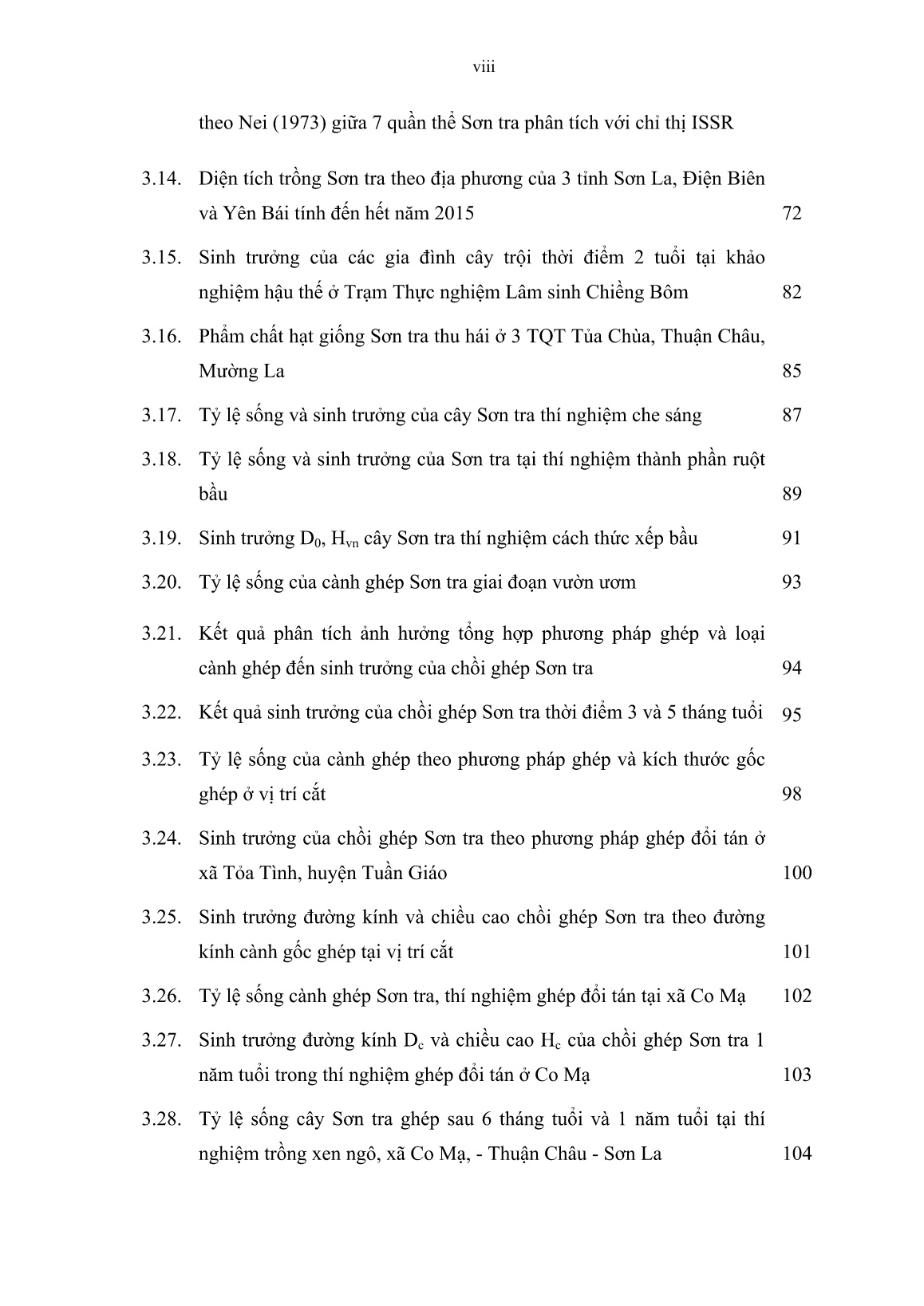 Luận án Nghiên cứu đặc điểm sinh học và một số biện pháp kỹ thuật nhân giống, gây trồng cây sơn tra (docynia indica (wall.) decne.) tại vùng Tây Bắc Việt Nam trang 8