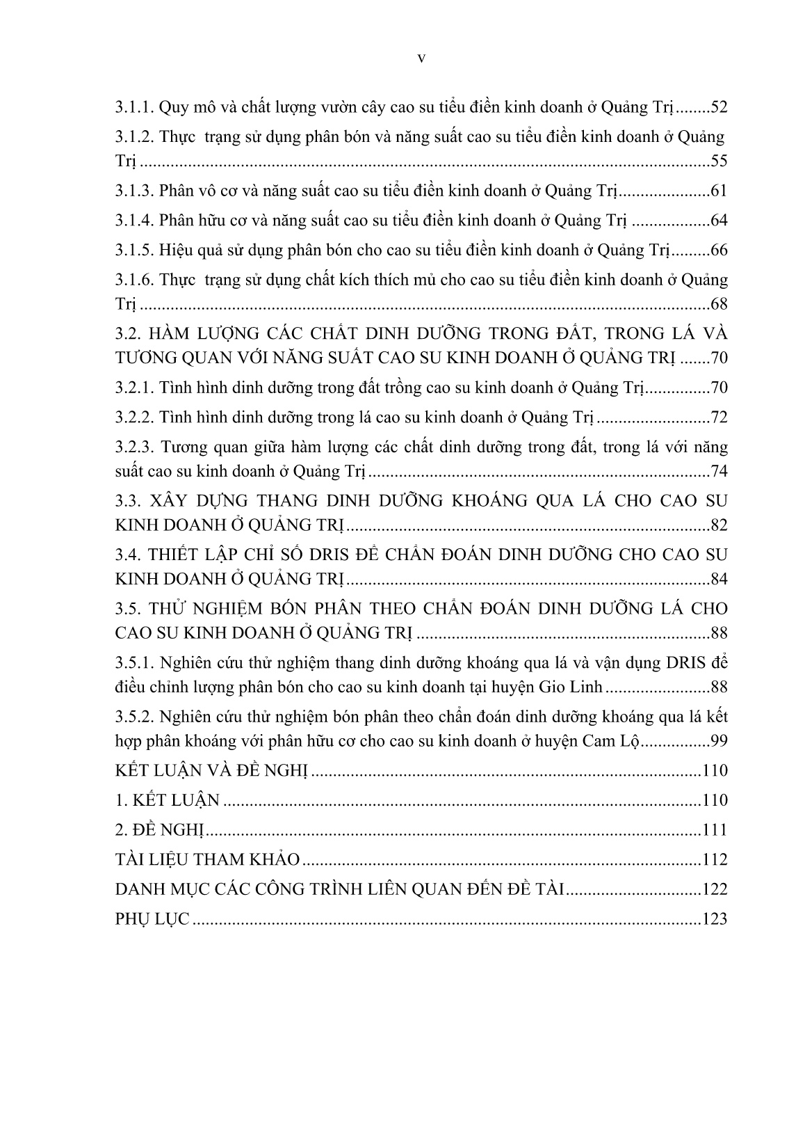 Luận án Nghiên cứu bón phân khoáng theo chẩn đoán dinh dưỡng lá cho cây cao su ở Quảng Trị trang 7