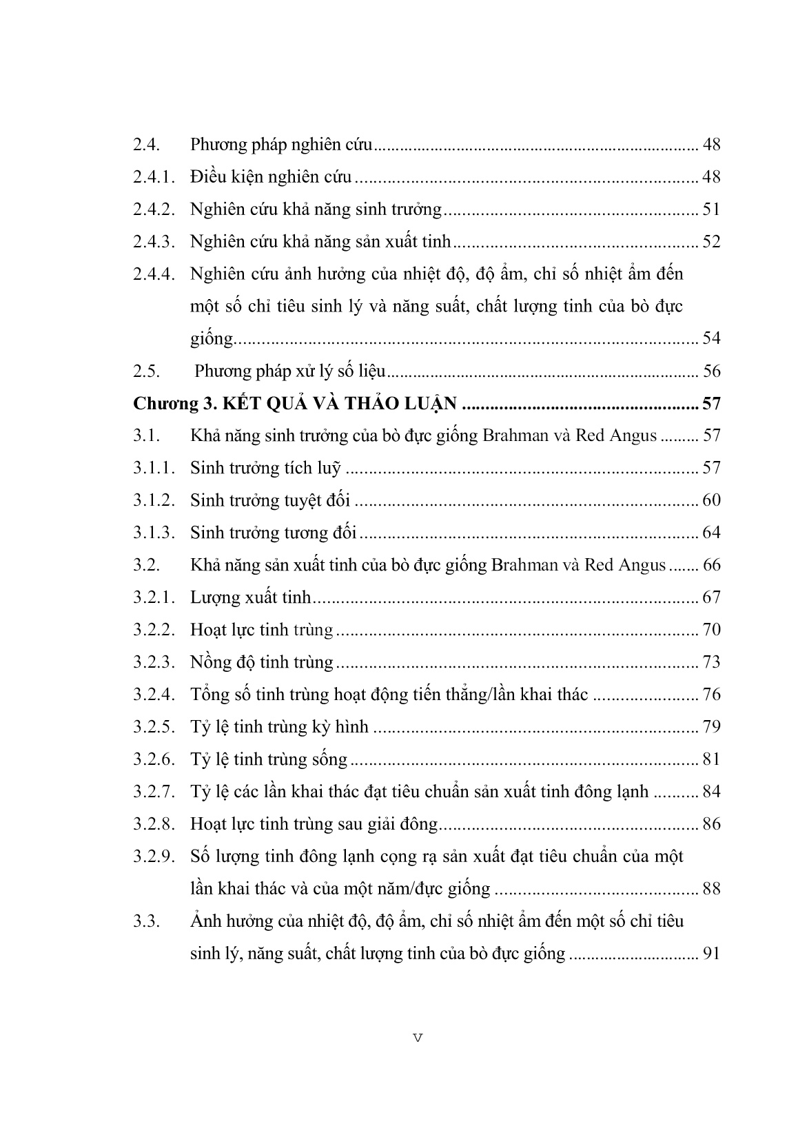 Luận án Khả năng sinh trưởng, sản xuất tinh và ảnh hưởng của nhiệt độ, độ ẩm đến năng suất, chất lượng tinh của bò đực giống brahman, red angus nuôi tại moncada trang 7