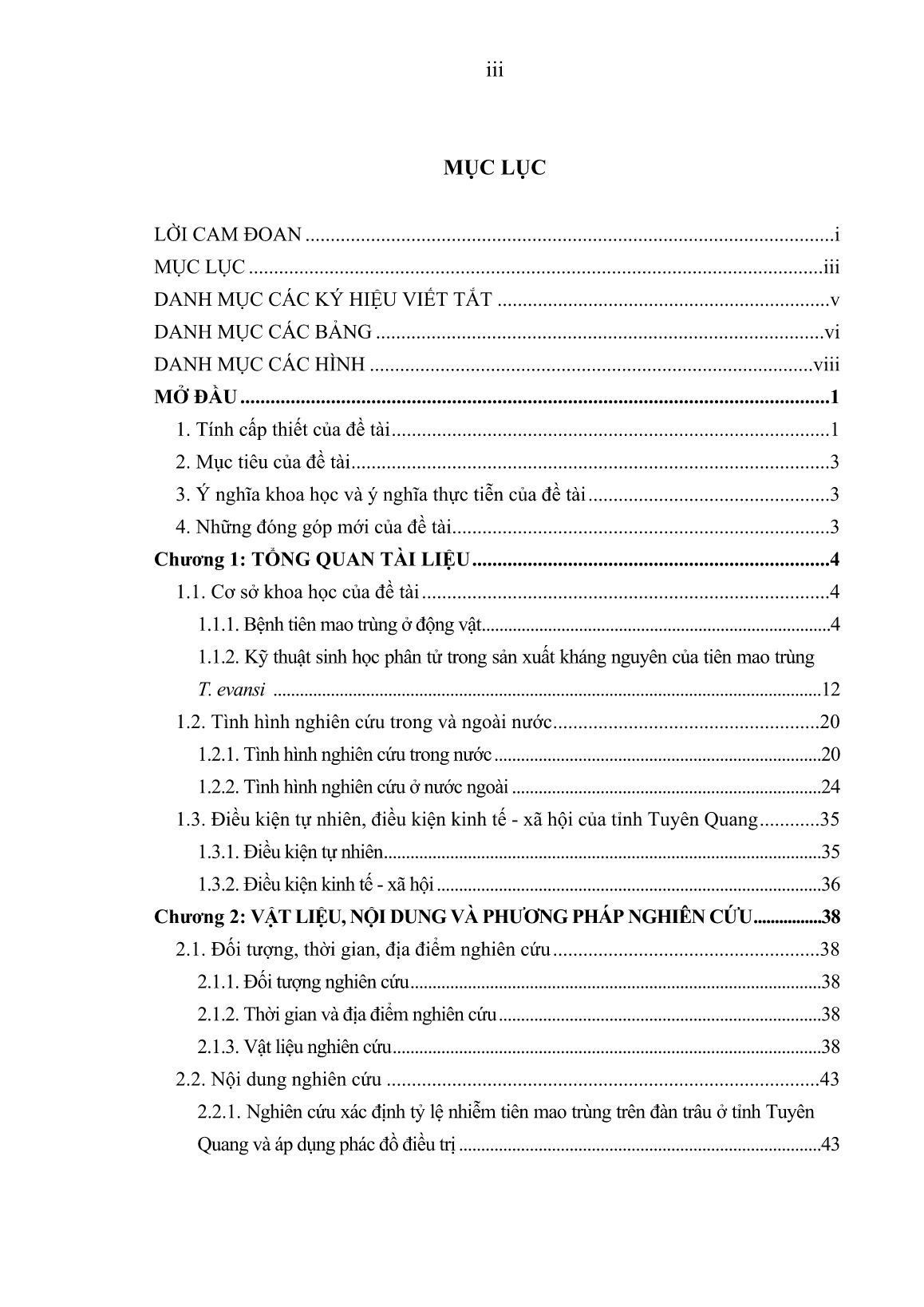 Luận án Nghiên cứu xác định tỷ lệ nhiễm và chế tạo kit chẩn đoán bệnh tiên mao trùng (Trypanosomiasis) ở đàn trâu tại tỉnh Tuyên Quang trang 5