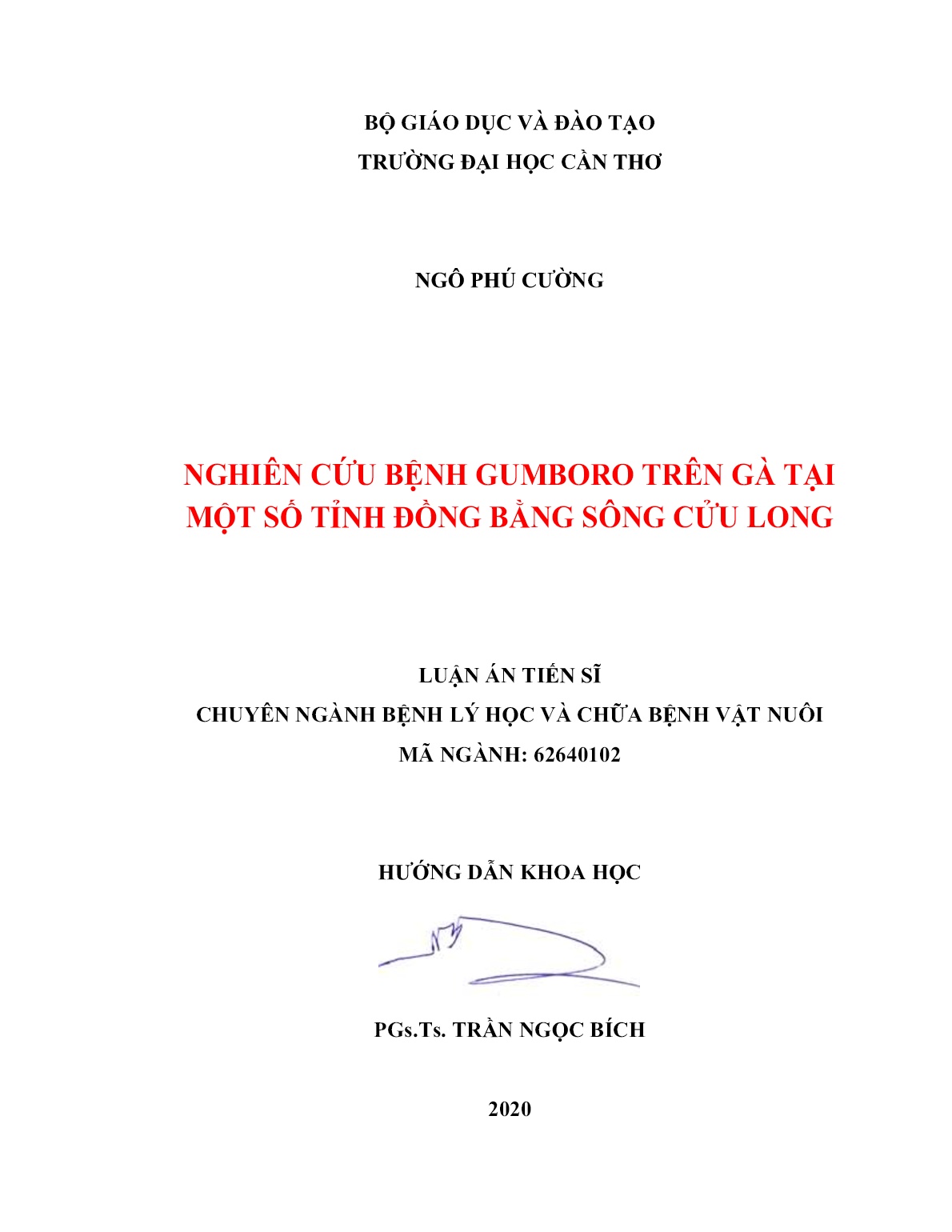 Luận án Nghiên cứu bệnh Gumboro trên gà tại một số tỉnh đồng bằng sông Cửu Long trang 2