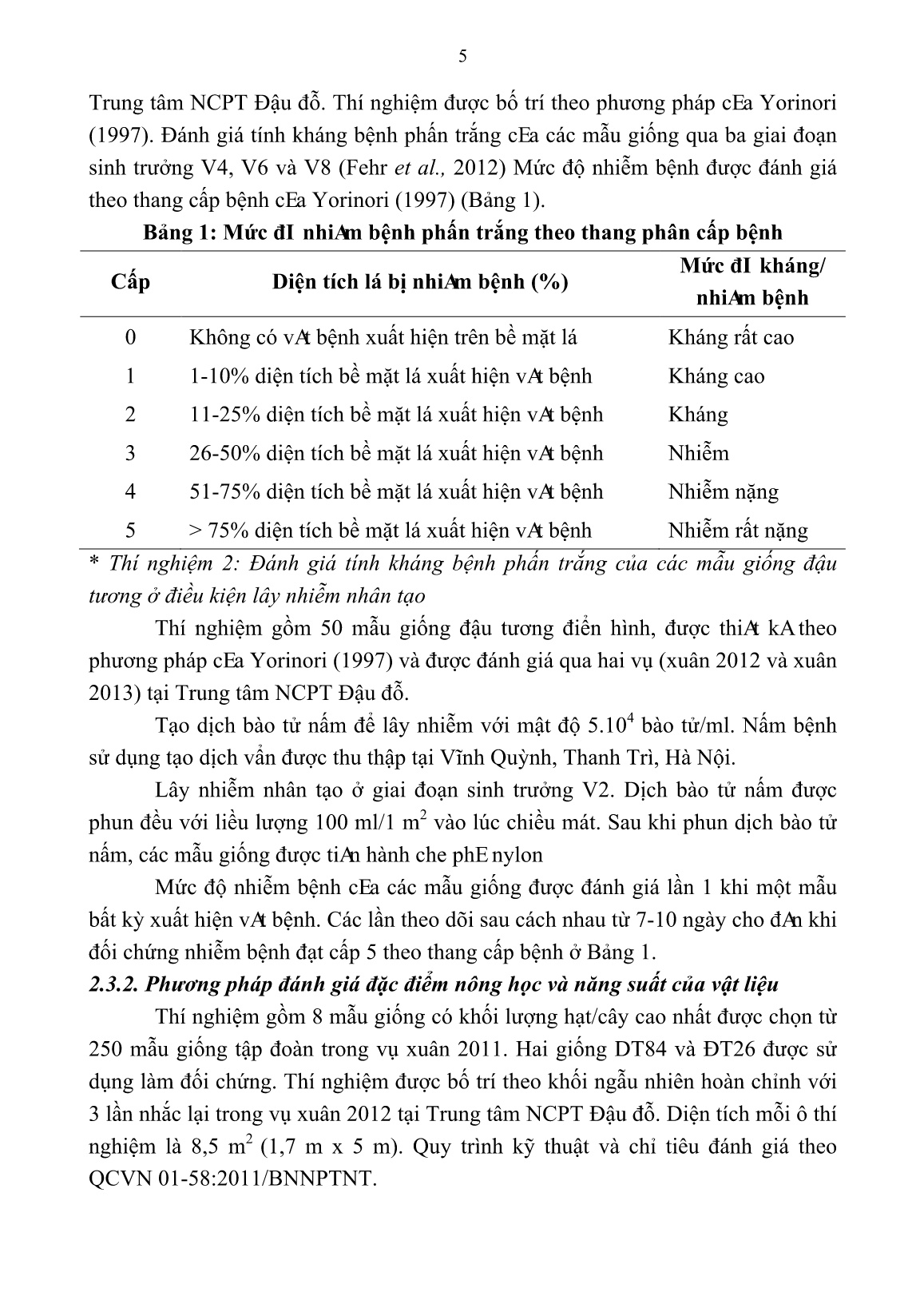 Tóm tắt Luận án Nghiên cứu chọn tạo giống đậu tương kháng bệnh phấn trắng cho các tỉnh phía Bắc Việt Nam trang 7