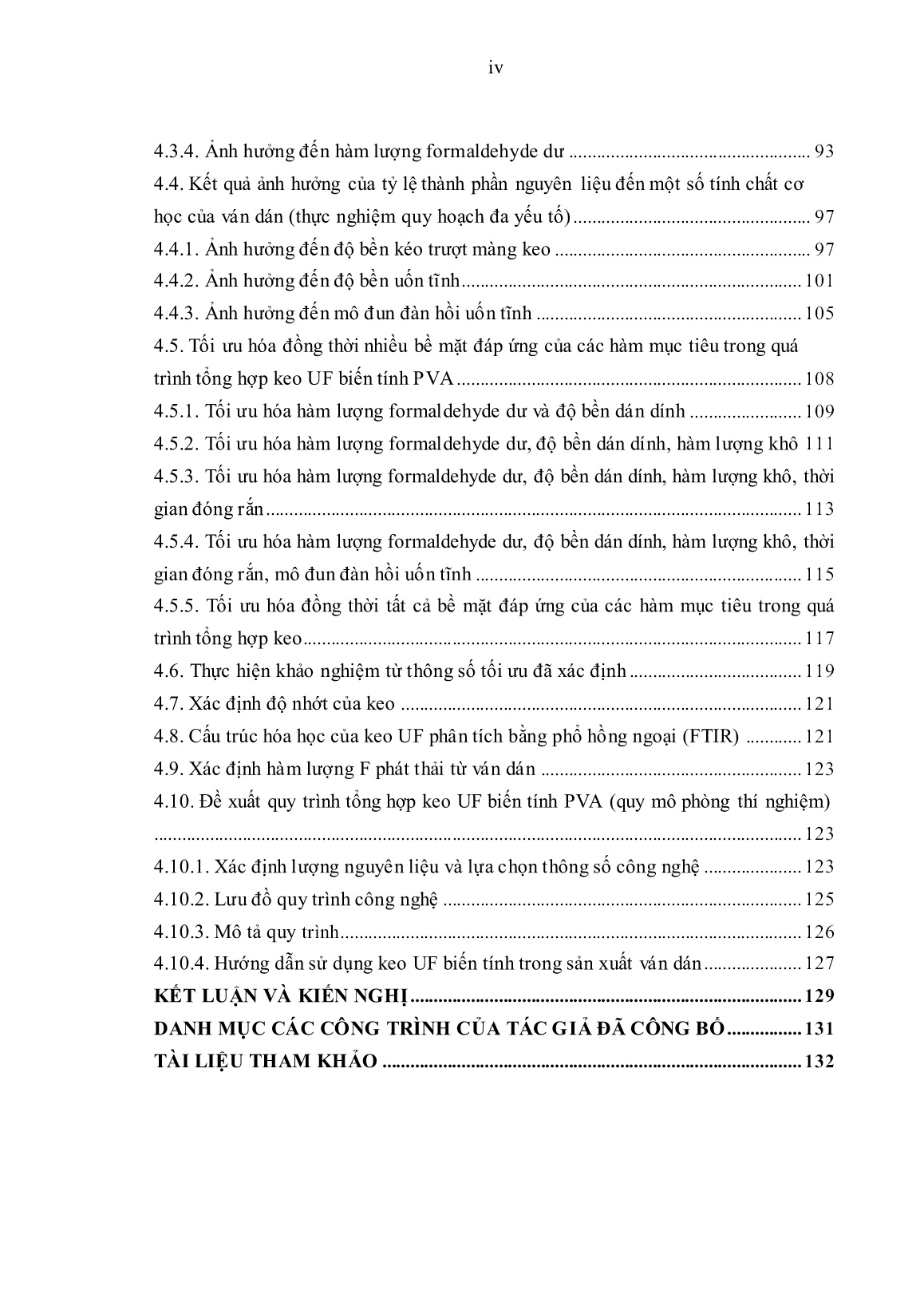 Luận án Công nghệ biến tính keo UF (Urea Formaldehyde) bằng PVA (Polyvinyl Alcohol) dùng để sản xuất ván dán trang 6
