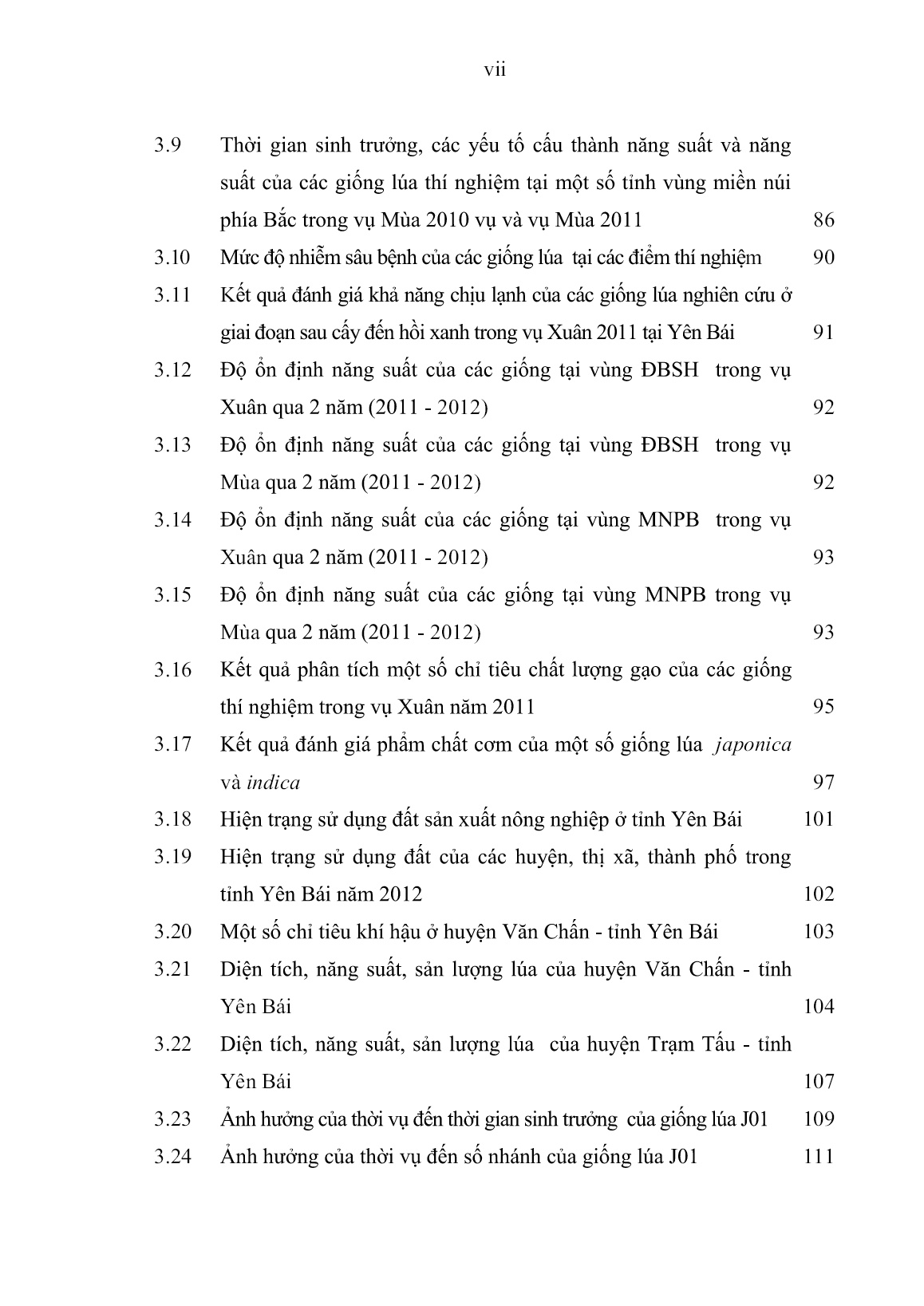 Luận án Nghiên cứu xác định giống và phát triển lúa Japonica ở miền Bắc Việt Nam trang 9