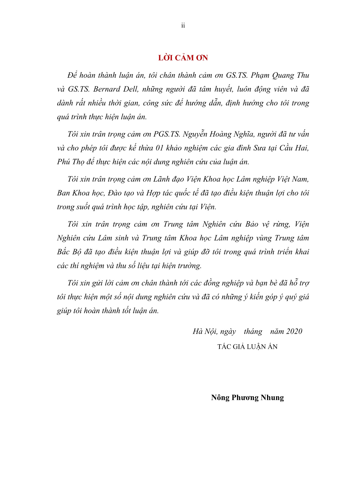 Luận án Nghiên cứu một số cơ sở khoa học phục vụ gây trồng và phát triển cây sưa (Dalbergia tonkinensis Prain) ở phía Bắc Việt Nam trang 4