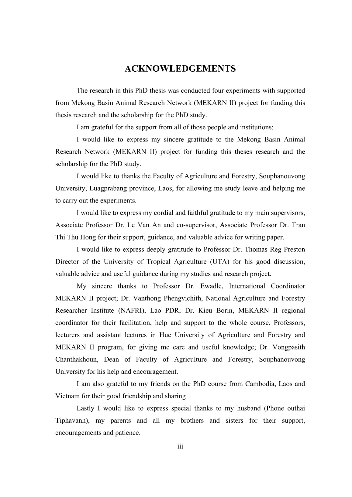Luận án Nutritive improvement of cassava root and its utilisation in taro foliage and banana stems basal diets for local pig production in smallholders in lao PDR trang 5 Luận án Nutritive improvement of cassava root and its utilisation in taro foliage and banana stems basal diets for local pig production in smallholders in lao PDR trang 5