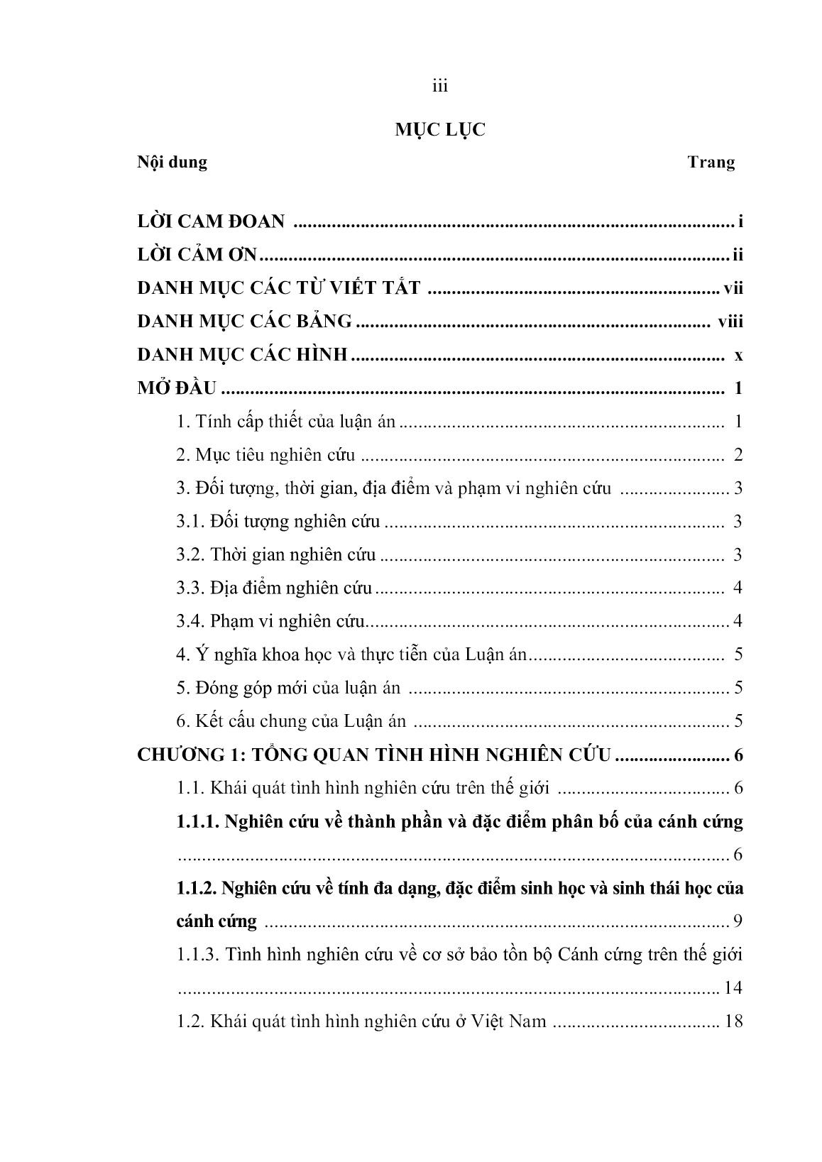 Luận án Nghiên cứu đa dạng sinh học và biện pháp bảo tồn côn trùng thuộc bộ cánh cứng (Coleoptera) tại khu bảo tồn thiên nhiên Pù Luông, tỉnh Thanh Hóa trang 5