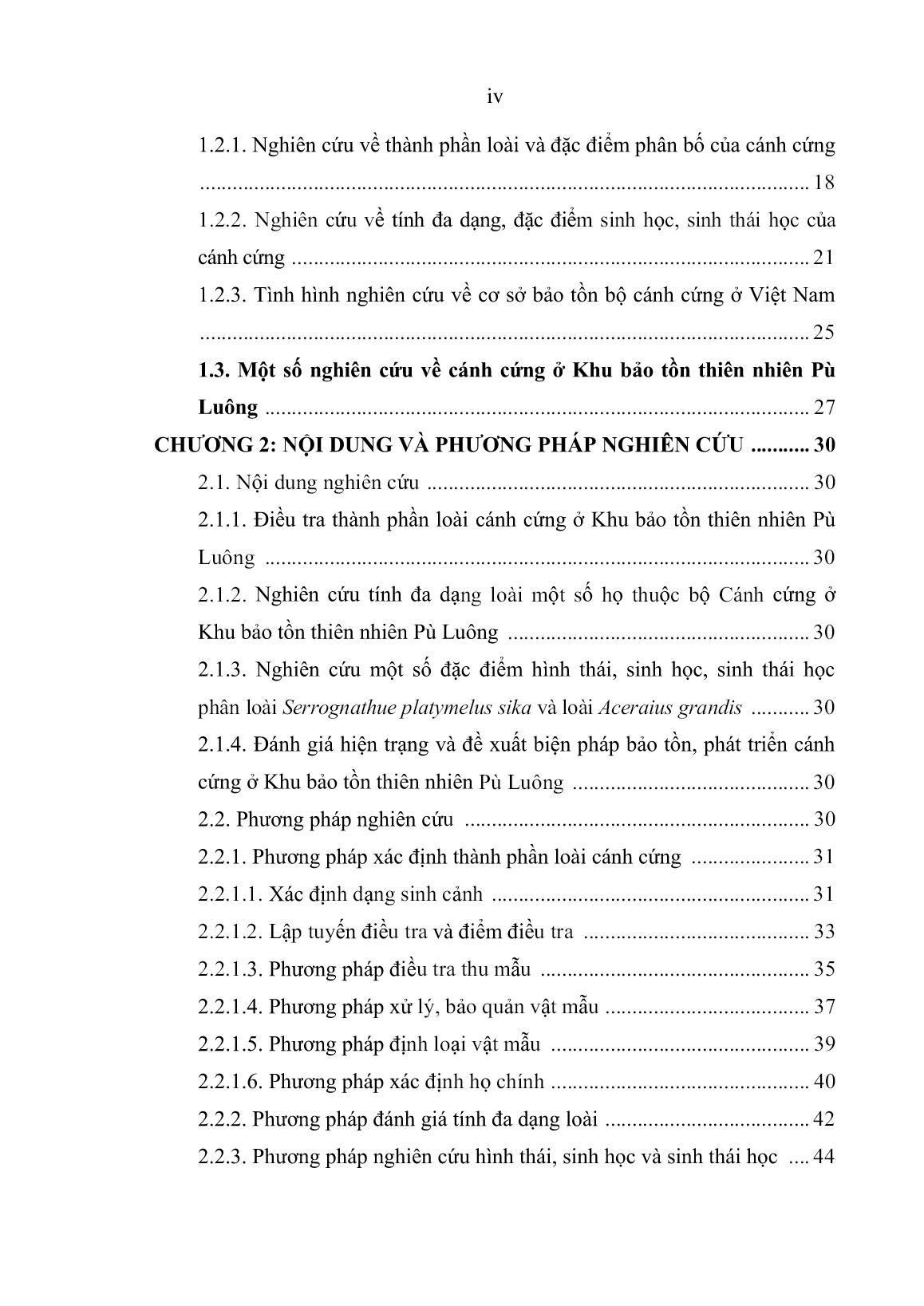 Luận án Nghiên cứu đa dạng sinh học và biện pháp bảo tồn côn trùng thuộc bộ cánh cứng (Coleoptera) tại khu bảo tồn thiên nhiên Pù Luông, tỉnh Thanh Hóa trang 6