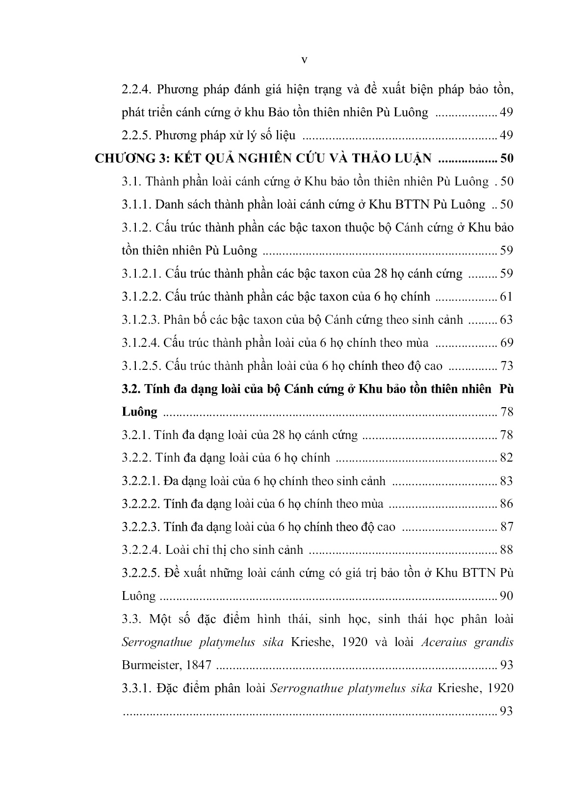 Luận án Nghiên cứu đa dạng sinh học và biện pháp bảo tồn côn trùng thuộc bộ cánh cứng (Coleoptera) tại khu bảo tồn thiên nhiên Pù Luông, tỉnh Thanh Hóa trang 7