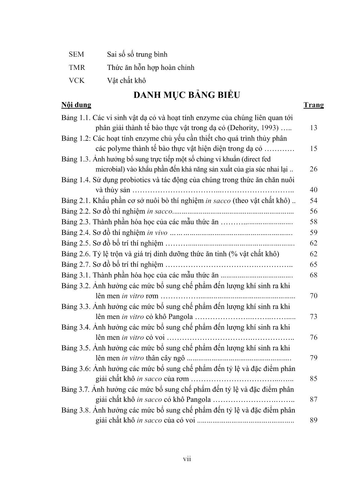 Luận án Nghiên cứu sử dụng chế phẩm sinh học phân giải xơ trong khẩu phần nuôi bò trang 8