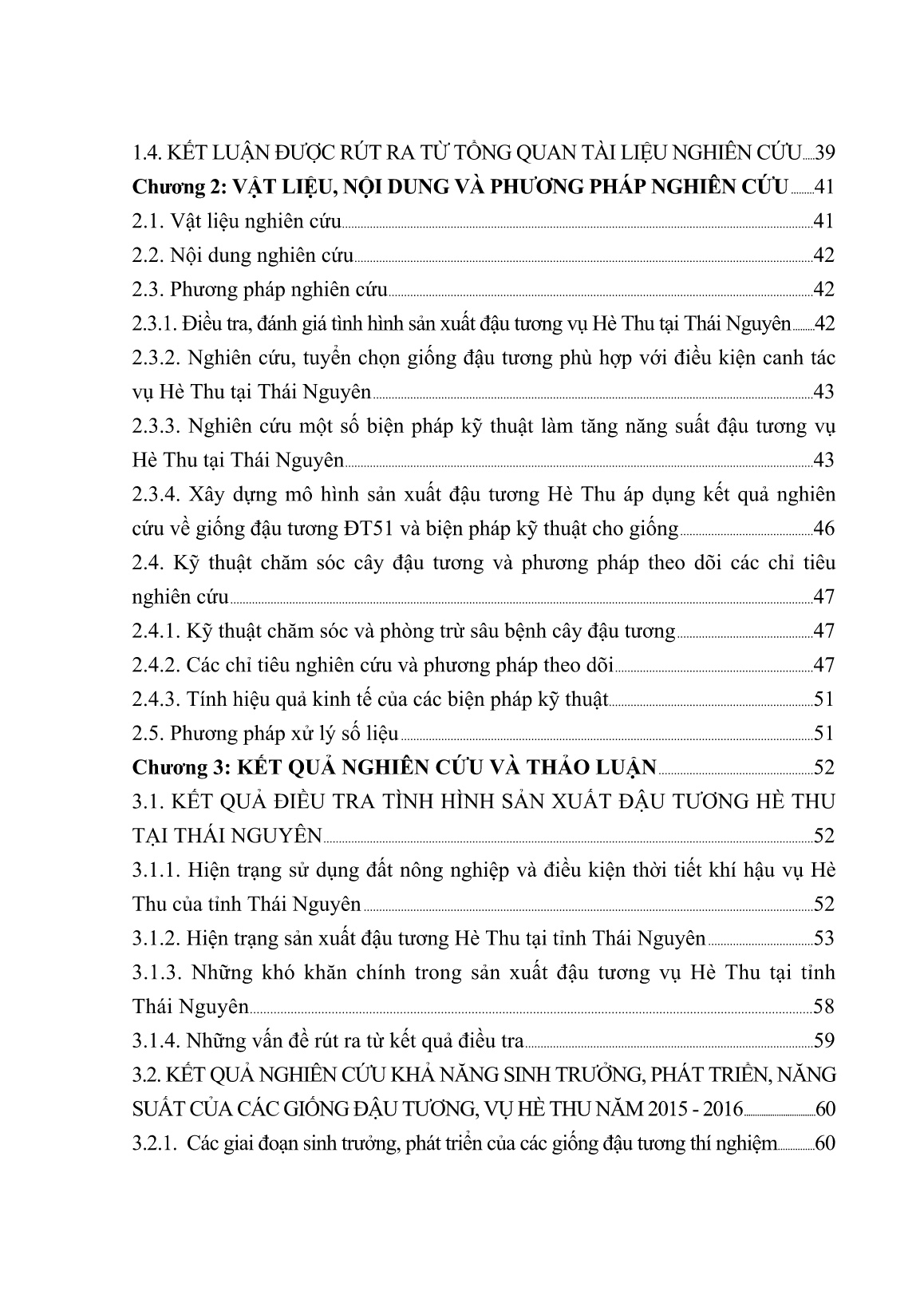 Luận án Nghiên cứu một số biện pháp kỹ thuật tăng năng suất đậu tương vụ hè thu tại Thái Nguyên trang 7