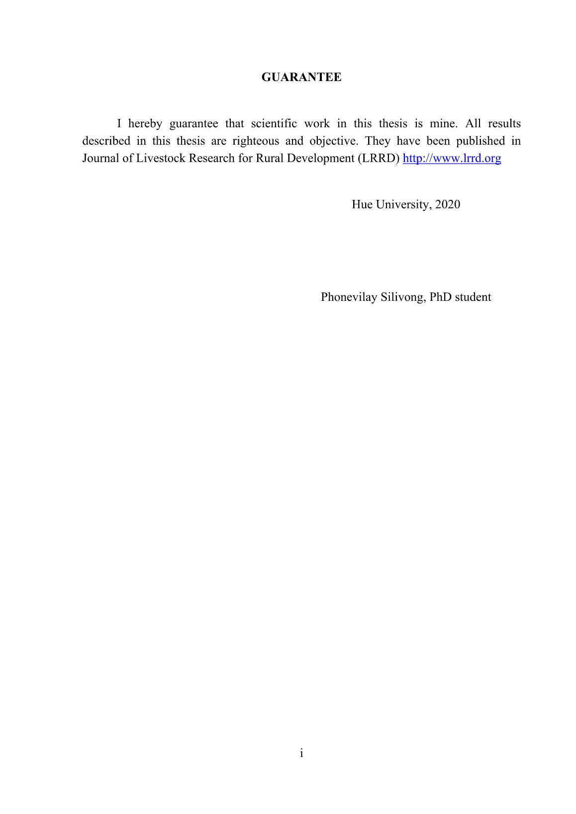 Luận án Improved utilisation of bauhinia acuminata for goat production in Lao PDR trang 3