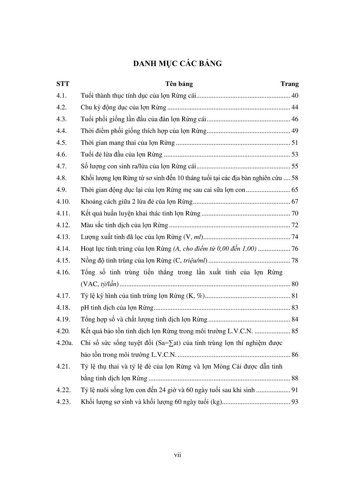 Luận án Nghiên cứu xác định một số chỉ tiêu sinh sản và thử nghiệm thụ tinh nhân tạo cho lợn rừng trong điều kiện nuôi nhốt tại khu vực phía Bắc Việt Nam trang 9