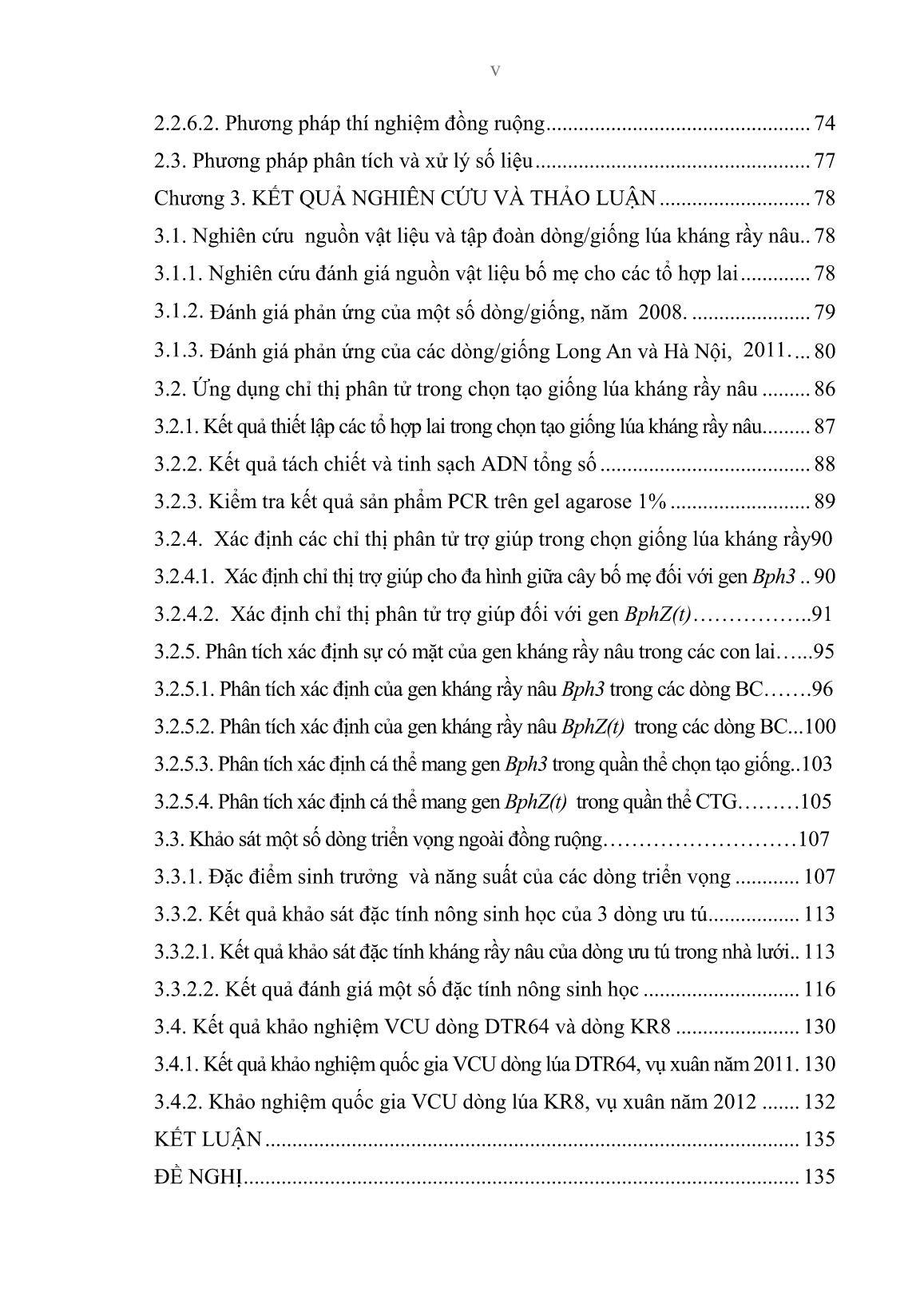 Luận án Nghiên cứu chọn tạo giống lúa kháng rầy nâu với sự trợ giúp của chỉ thị phân tử trang 7