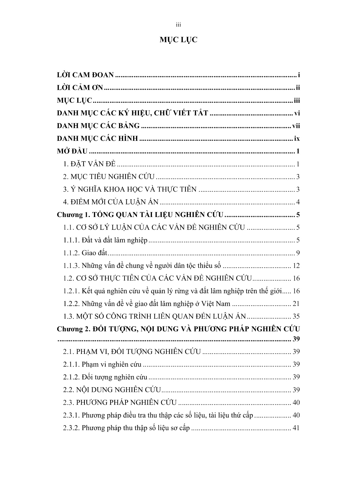 Luận án Nghiên cứu thực trạng và đề xuất giải pháp hợp lý trong công tác giao đất lâm nghiệp cho đồng bào dân tộc thiểu số tại huyện Lệ Thủy và huyện Quảng Ninh, tỉnh Quảng Bình trang 5