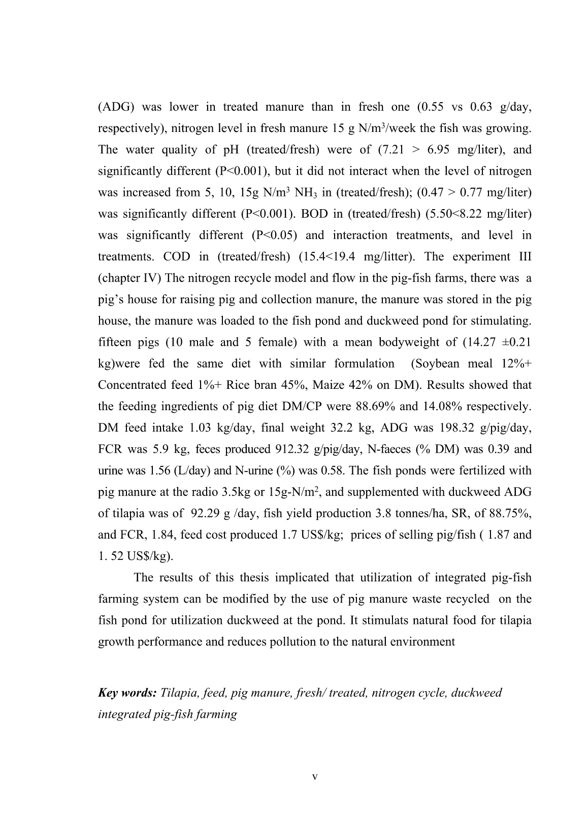 Luận án Better utilisation of manure in integrated pig-fish farming in Viengchang, Lao PDR trang 8