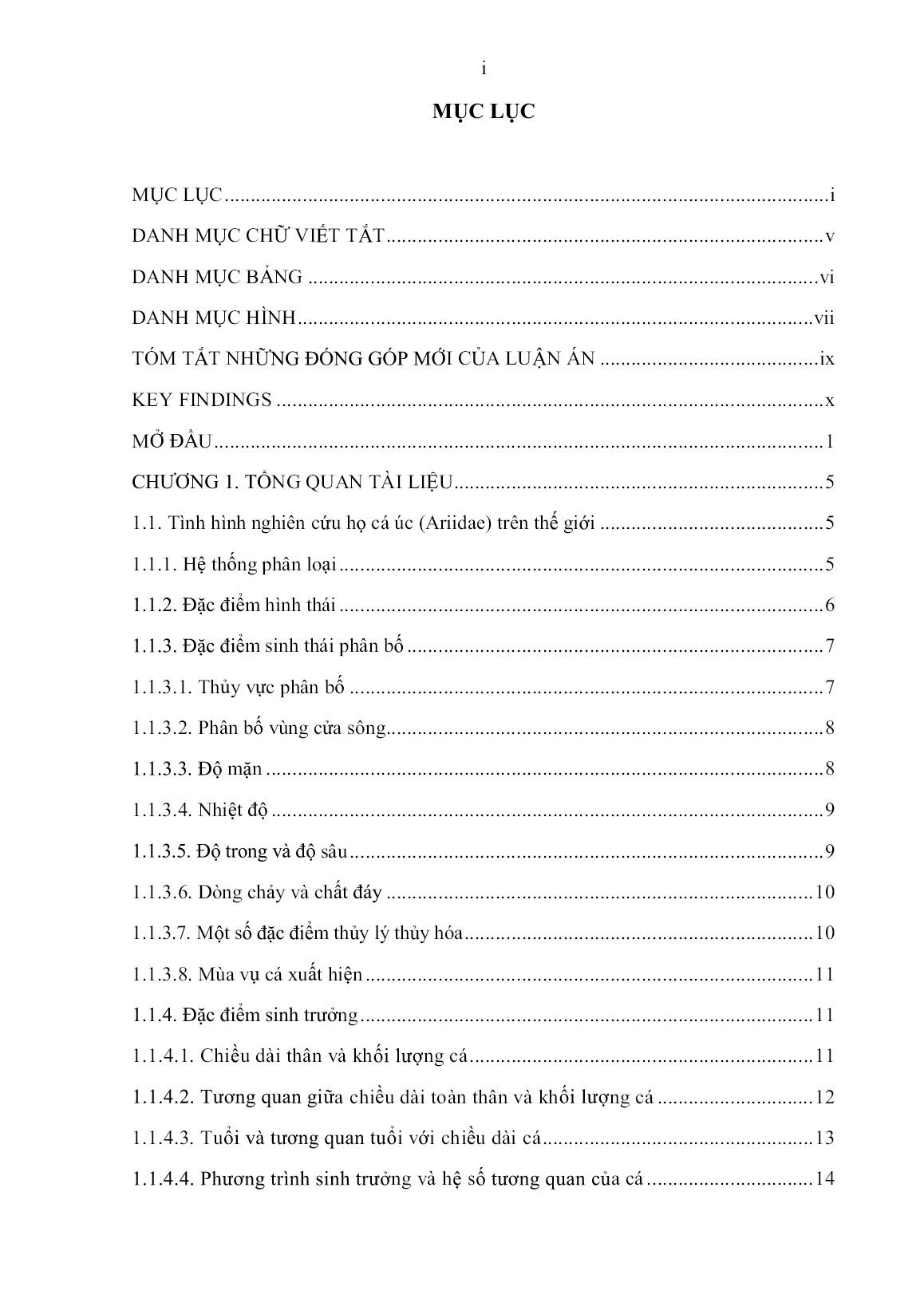 Luận án Nghiên cứu đặc điểm sinh học làm cơ sở cho sinh sản nhân tạo và bảo vệ nguồn lợi cá thiều (aArius thalassinus Ruppell, 1837) tại vùng biển Kiên Giang trang 6