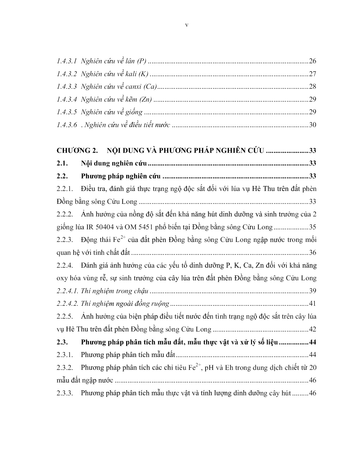 Luận án Ảnh hưởng của độc tố sắt đối với lúa trên đất phèn đồng bằng sông Cửu Long và một số biện pháp khắc phục thiệt hại do độc tố sắt gây ra - Trường hợp nghiên cứu tại Đồng Tháp Mười trang 7 Luận án Ảnh hưởng của độc tố sắt đối với lúa trên đất phèn đồng bằng sông Cửu Long và một số biện pháp khắc phục thiệt hại do độc tố sắt gây ra - Trường hợp nghiên cứu tại Đồng Tháp Mười trang 7