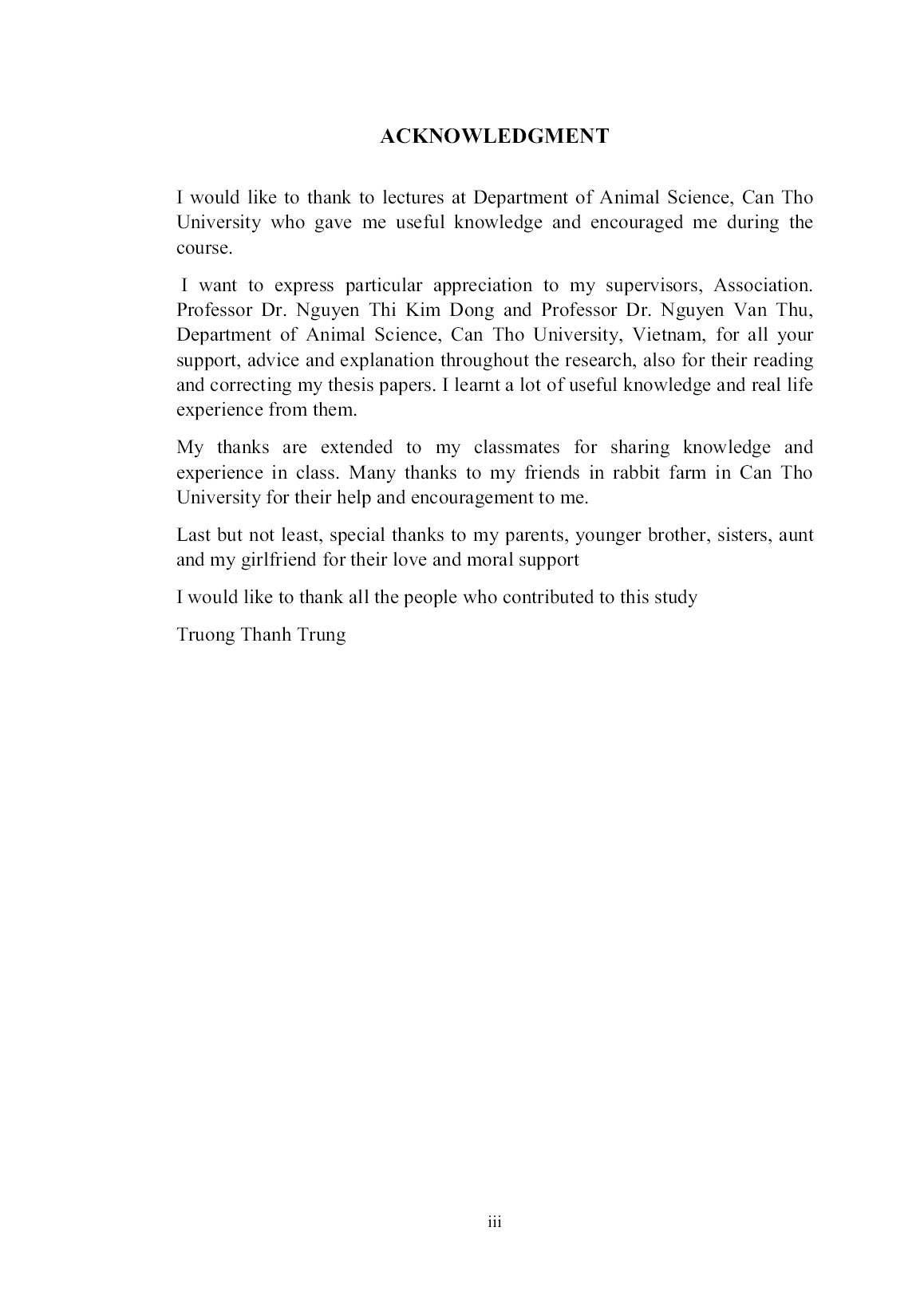 Luận án A study of dietary protein for growing californian rabbits in the Mekong delta of Vietnam trang 3 Luận án A study of dietary protein for growing californian rabbits in the Mekong delta of Vietnam trang 3