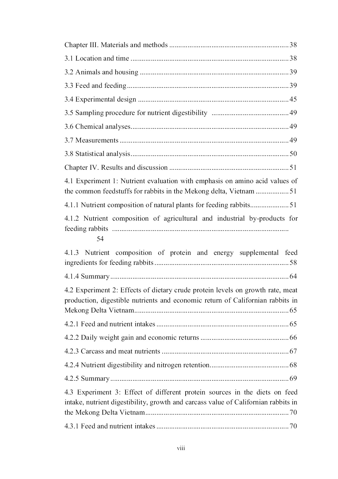 Luận án A study of dietary protein for growing californian rabbits in the Mekong delta of Vietnam trang 8 Luận án A study of dietary protein for growing californian rabbits in the Mekong delta of Vietnam trang 8
