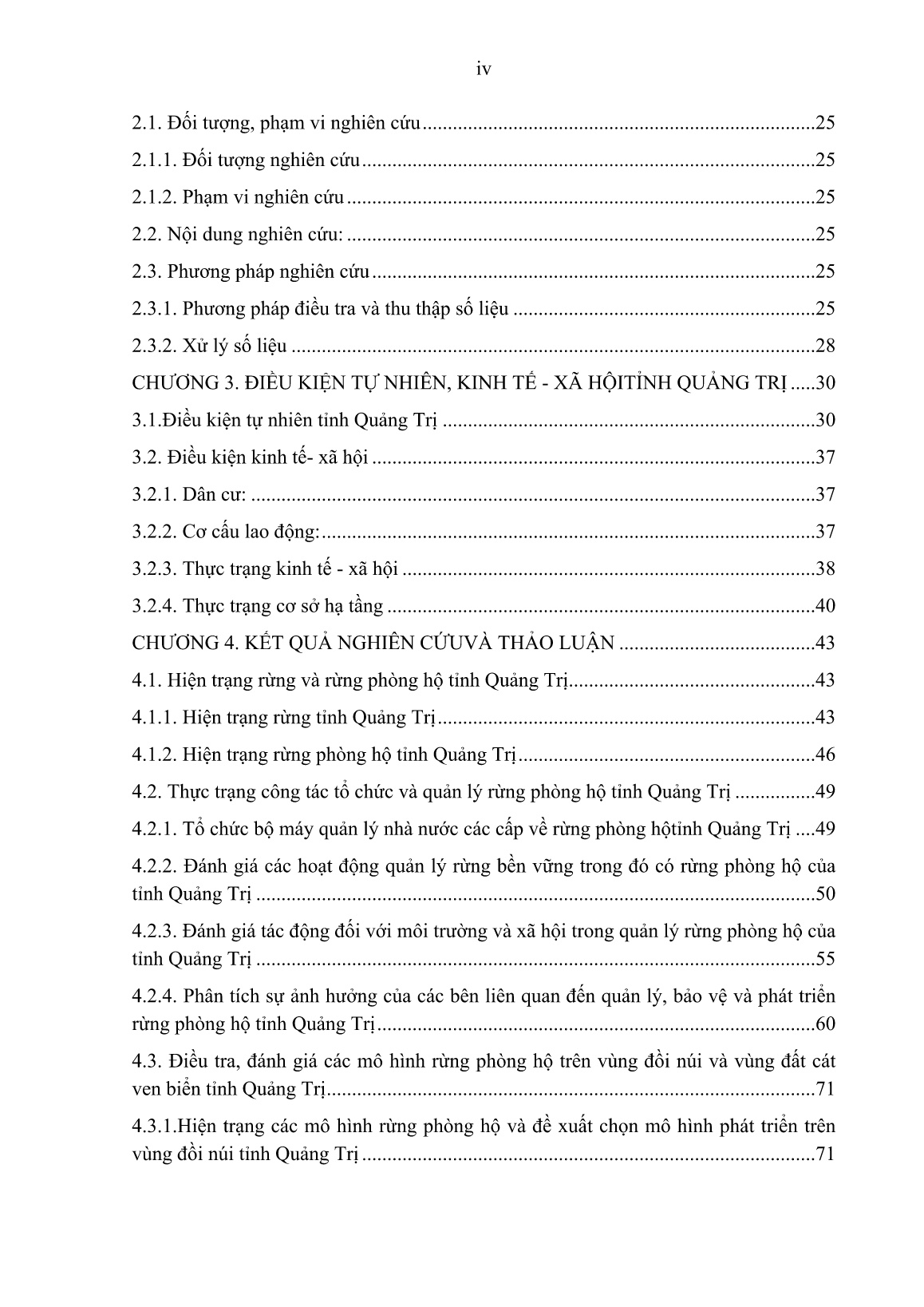 Luận án Nghiên cứu hiện trạng, đề xuất các giải pháp phát triển và quản lý rừng phòng hộ bền vững tại tỉ̉nh Quảng Trị trang 6