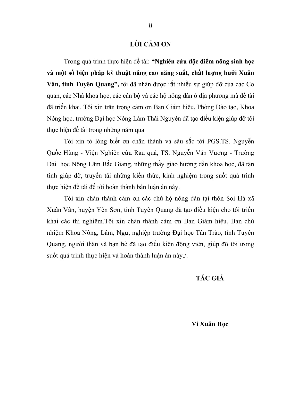 Luận án Nghiên cứu đặc điểm nông sinh học và áp dụng một số biện pháp kỹ thuật nâng cao năng suất, chất lượng bưởi Xuân Vân, tỉnh Tuyên Quang trang 4 Luận án Nghiên cứu đặc điểm nông sinh học và áp dụng một số biện pháp kỹ thuật nâng cao năng suất, chất lượng bưởi Xuân Vân, tỉnh Tuyên Quang trang 4