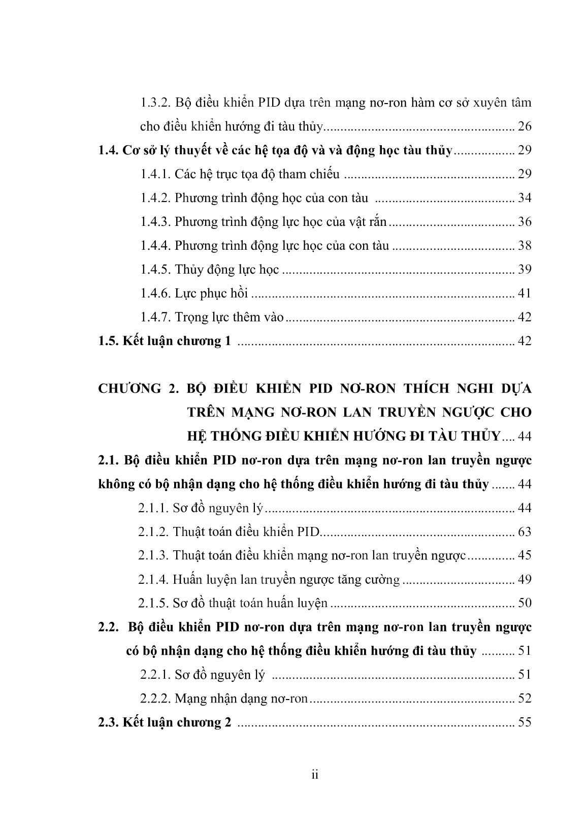 Luận án Nghiên cứu ứng dụng bộ điều khiển PID thích nghi dựa trên mạng nơ-ron nhân tạo cho hệ thống điều khiển tàu thủy trang 4