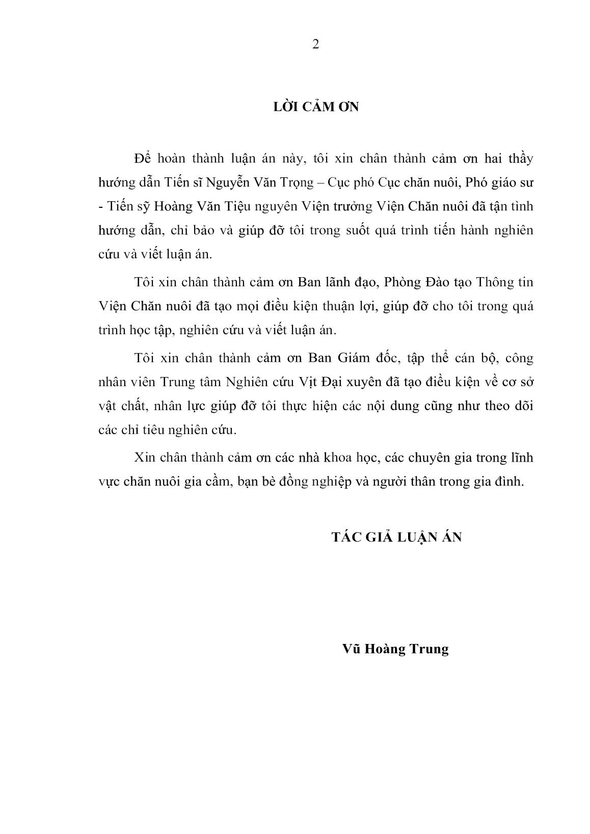 Luận án Chọn lọc nâng cao năng suất trứng của vịt triết giang và vịt TC trang 4 Luận án Chọn lọc nâng cao năng suất trứng của vịt triết giang và vịt TC trang 4